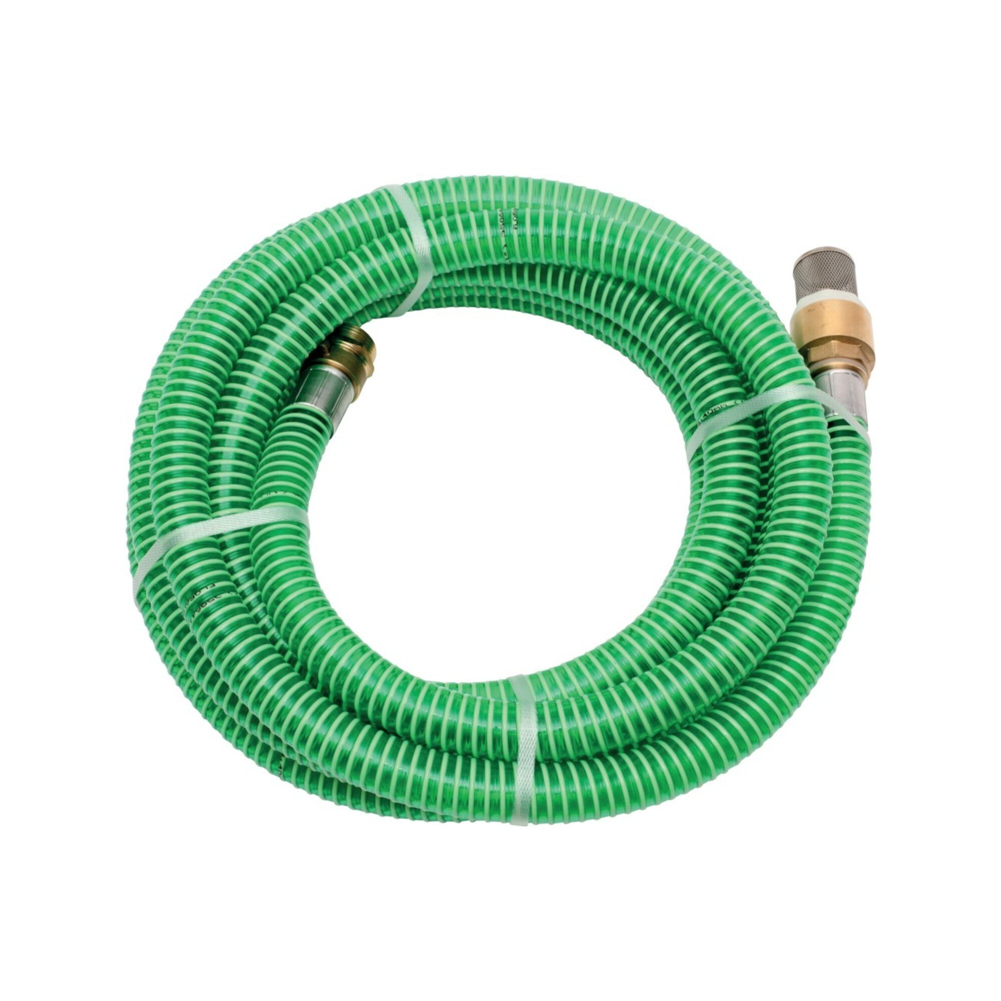Floraworld Gartenschlauch floraworld Schlauchgarnitur 7m,1" Messing-Armatur,grün