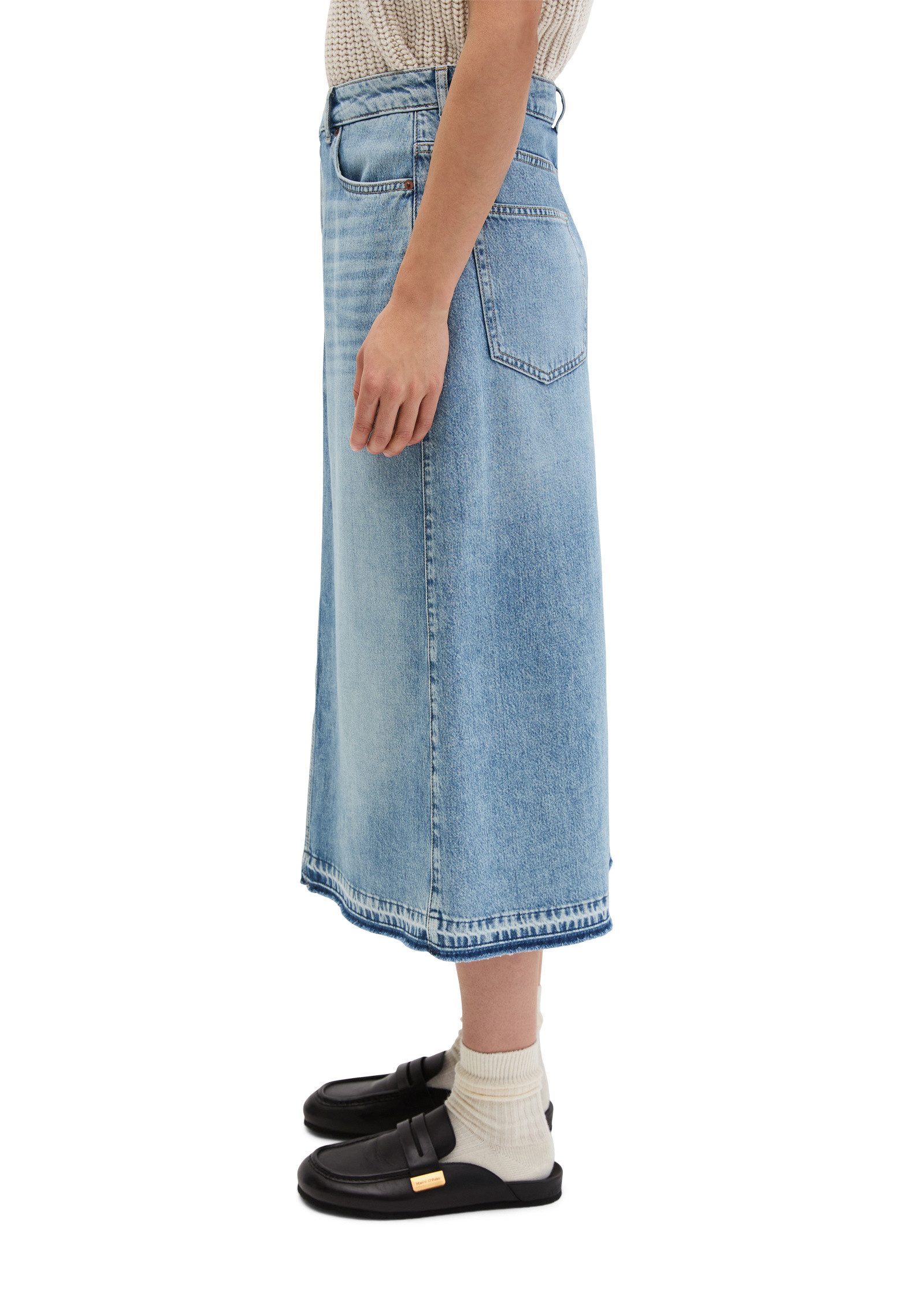 Marc O'Polo Jeansrock aus Rigid Denim ohne Elasthan