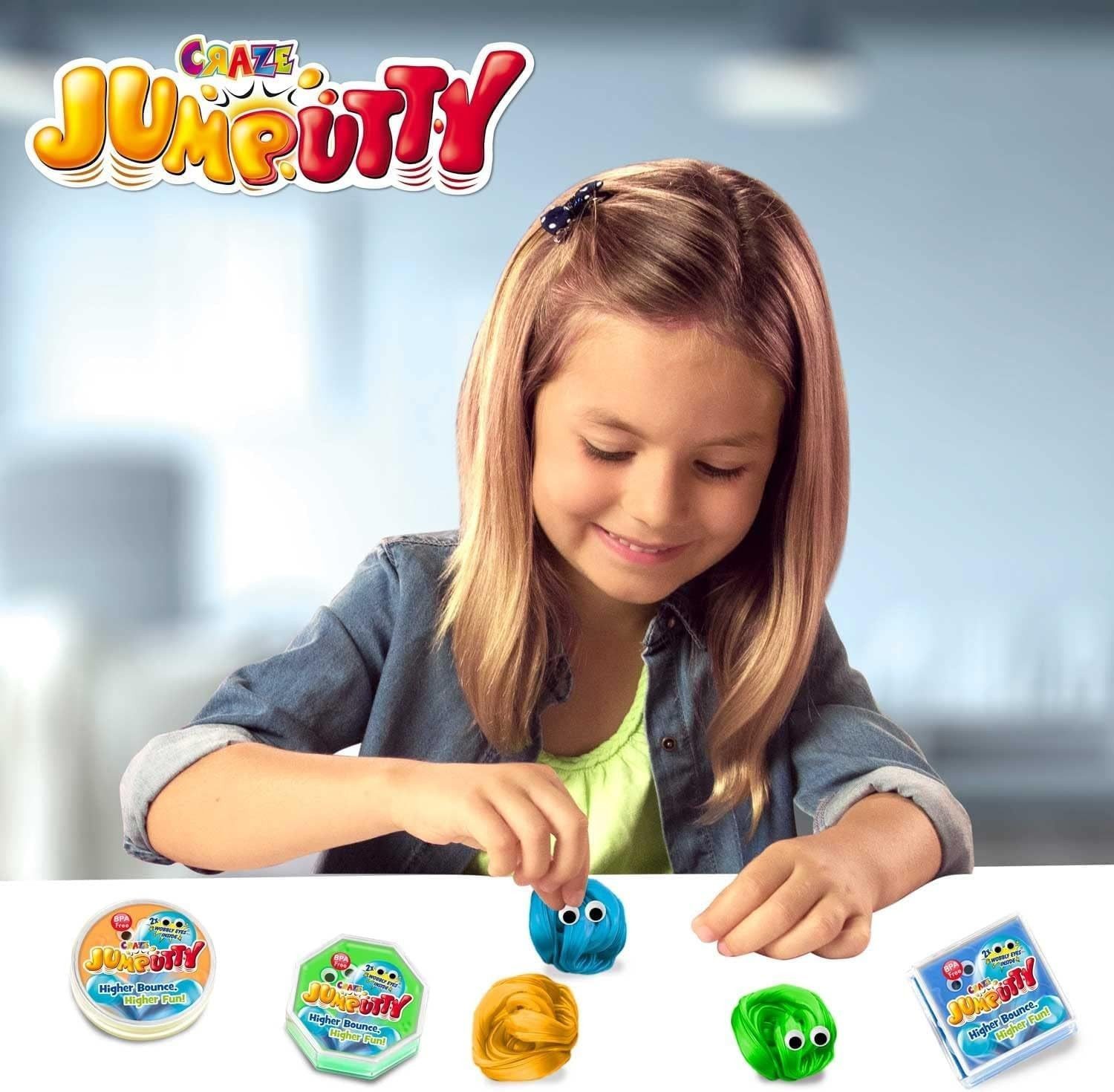 CRAZE Spiel CRAZE Jumputty - Springende Hüpfknete für Kinder