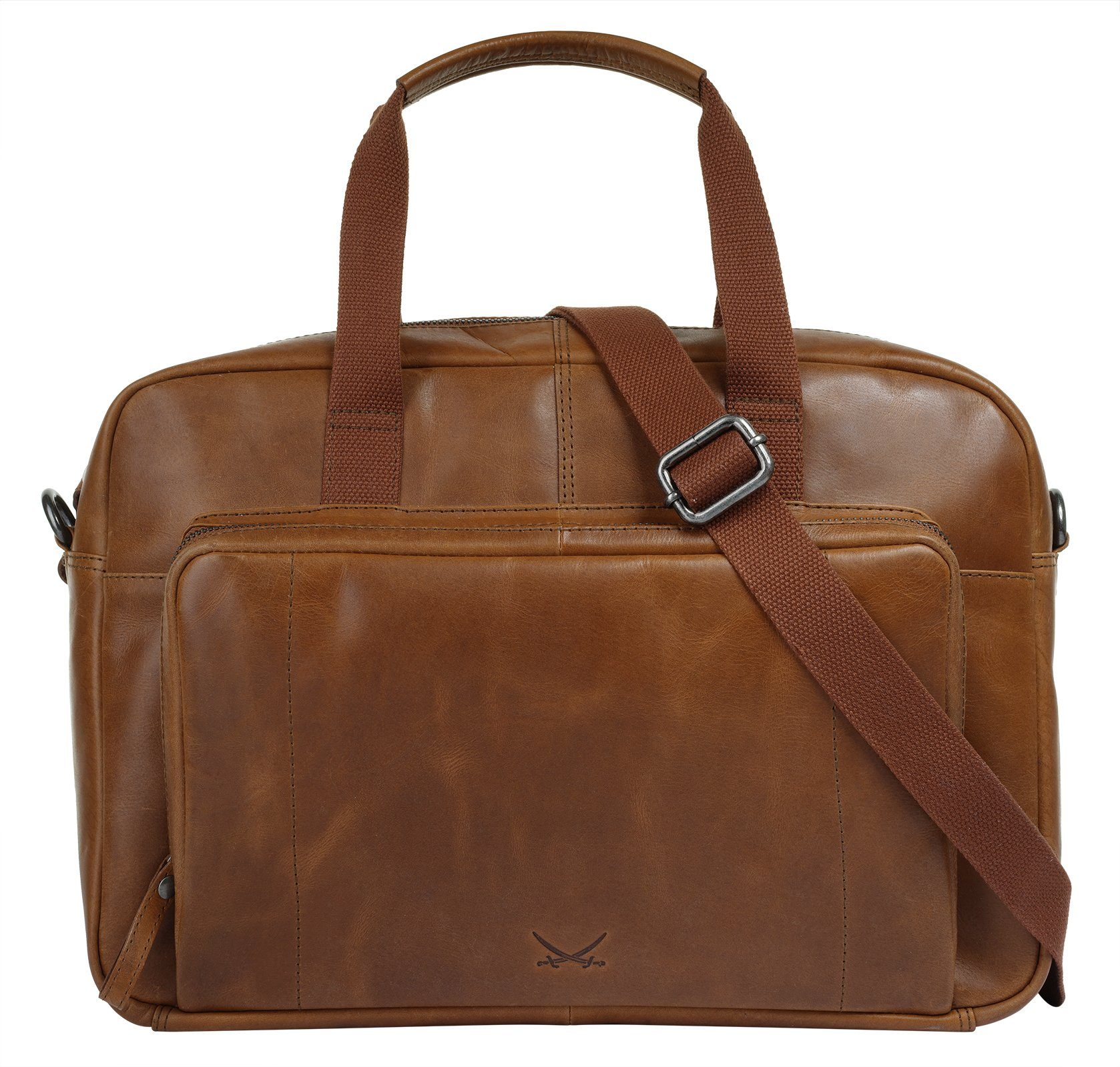 Sansibar Aktentasche Businessbag Black, echt Leder