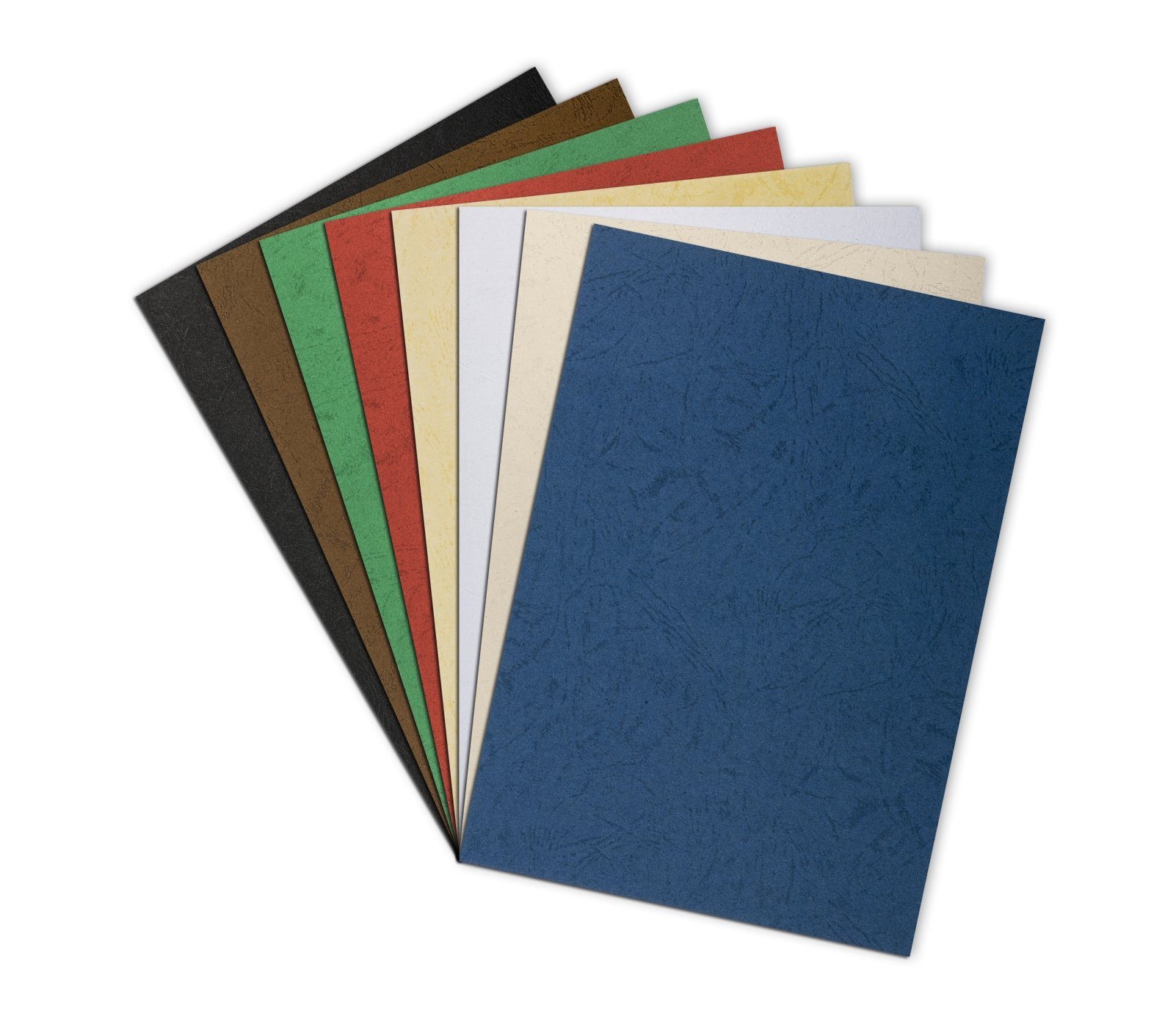 ProfiOffice Bindedeckblätter ProfiOffice 100 Deckblätter A4 in Lederoptik, schwarz