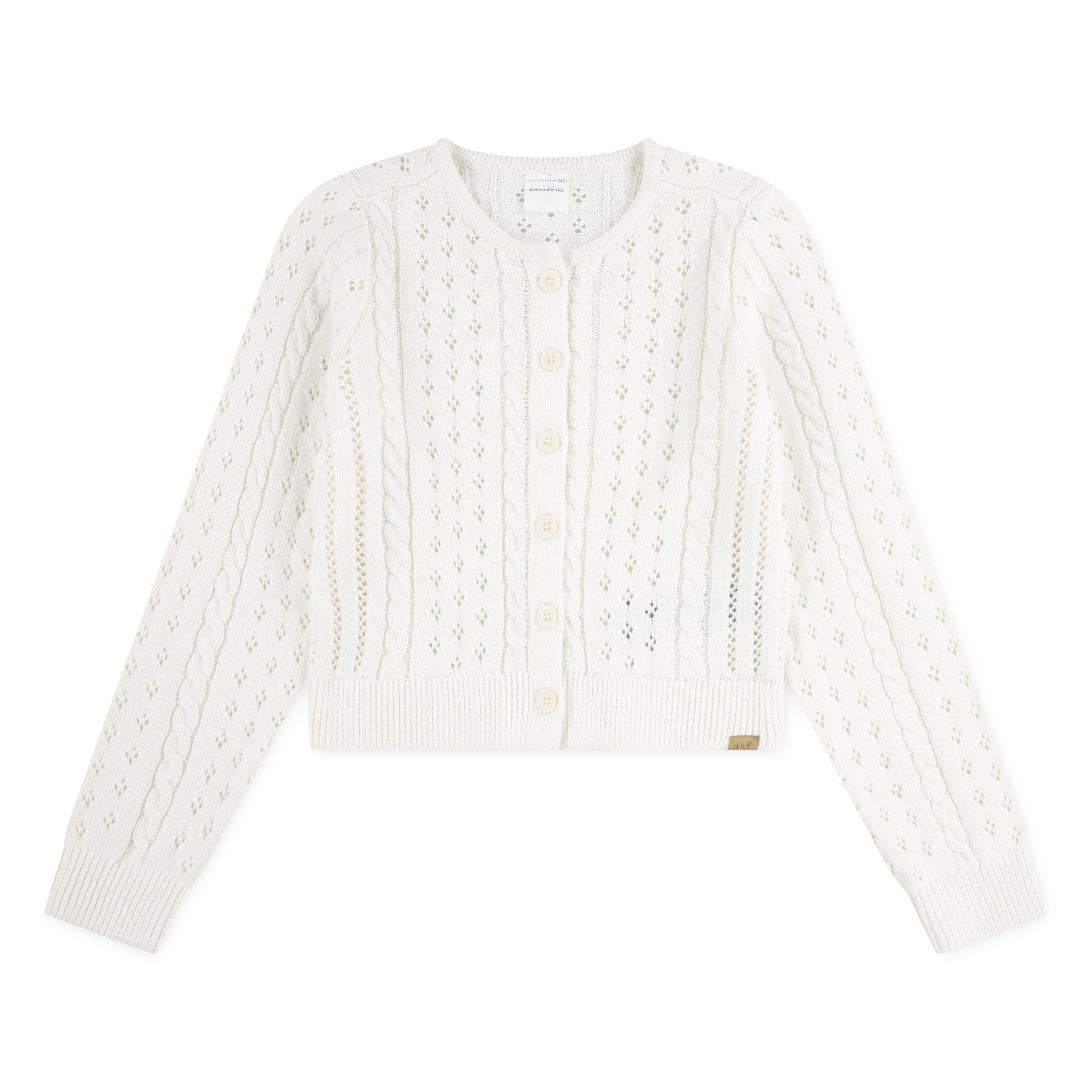 Abercrombie Kids Strickjacke Feinstrick mit Mustermix