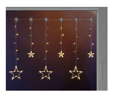 GartenHero LED-Lichtervorhang LED Lichterkette Sterne Lichtschlauch Weihnachten Sternenvorhang