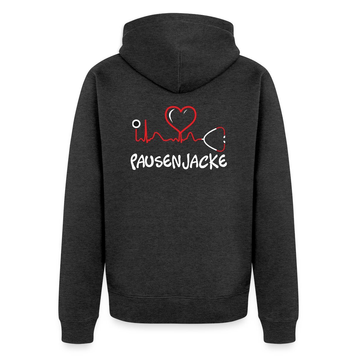 Spreadshirt Sweatjacke Herzschlag Pausenjacke Krankenpfleger Krankenhaus Kapuzenjacke Herren (1-tlg)