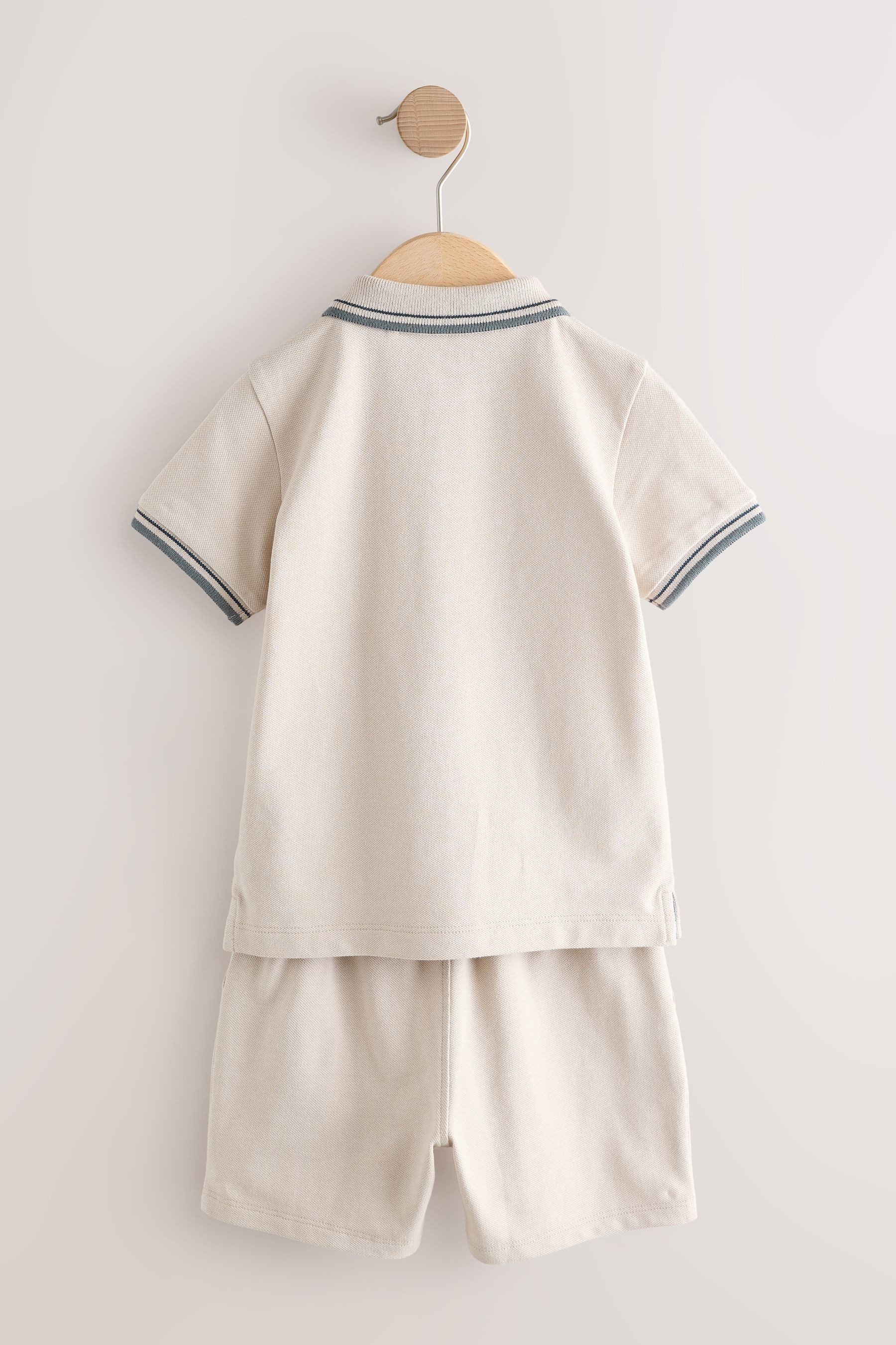 Next Hemd & Hose Kurzärmeliges Poloshirt und Shorts im Set (2-tlg)