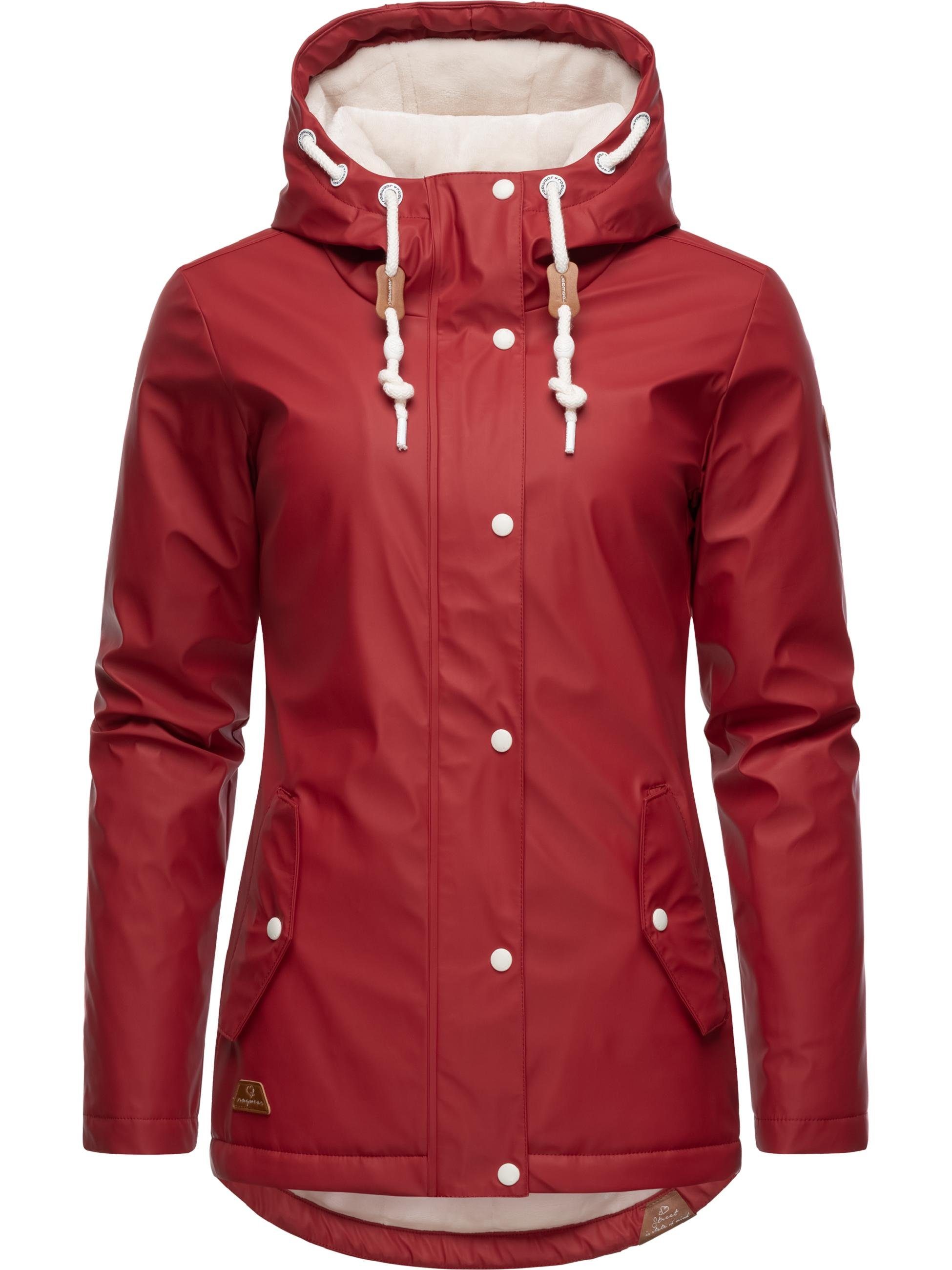 Ragwear Regenjacke "Marge", mit Kapuze, warm gefütterter Damen Winter Regen günstig online kaufen