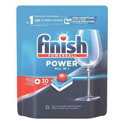 FINISH All in 1 Regular Spülmaschinentabs (30 Tabs, mit integriertem Powerball)