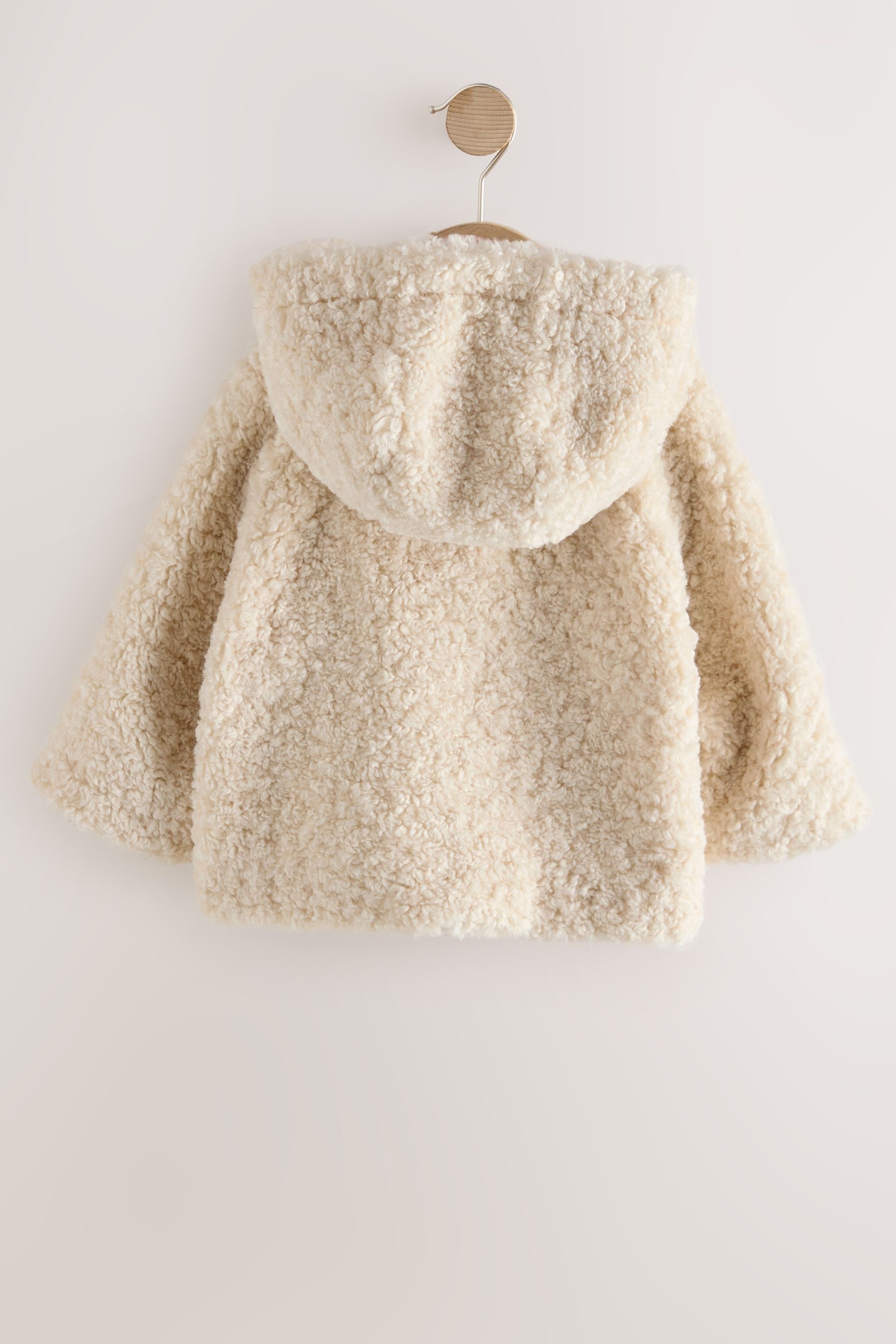 Next Fleecejacke Lange Teddyfell-Jacke mit Kapuze günstig online kaufen