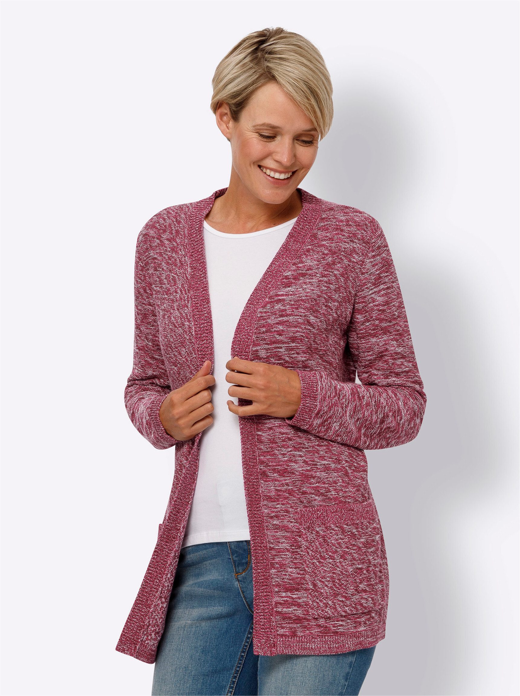 Sieh an! Strickjacke Longstrickjacke . günstig online kaufen