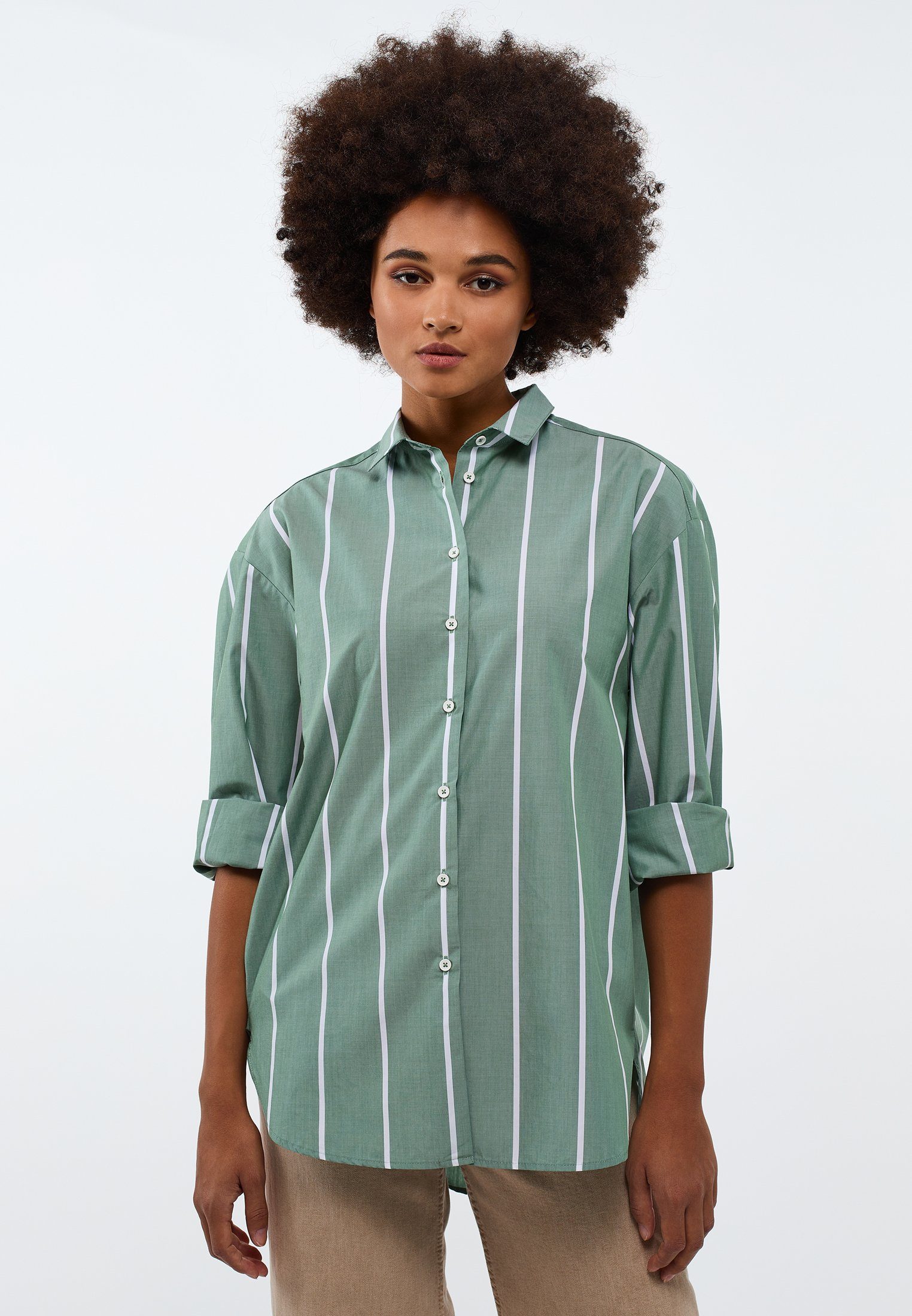 Eterna Hemdbluse OVERSIZE FIT günstig online kaufen