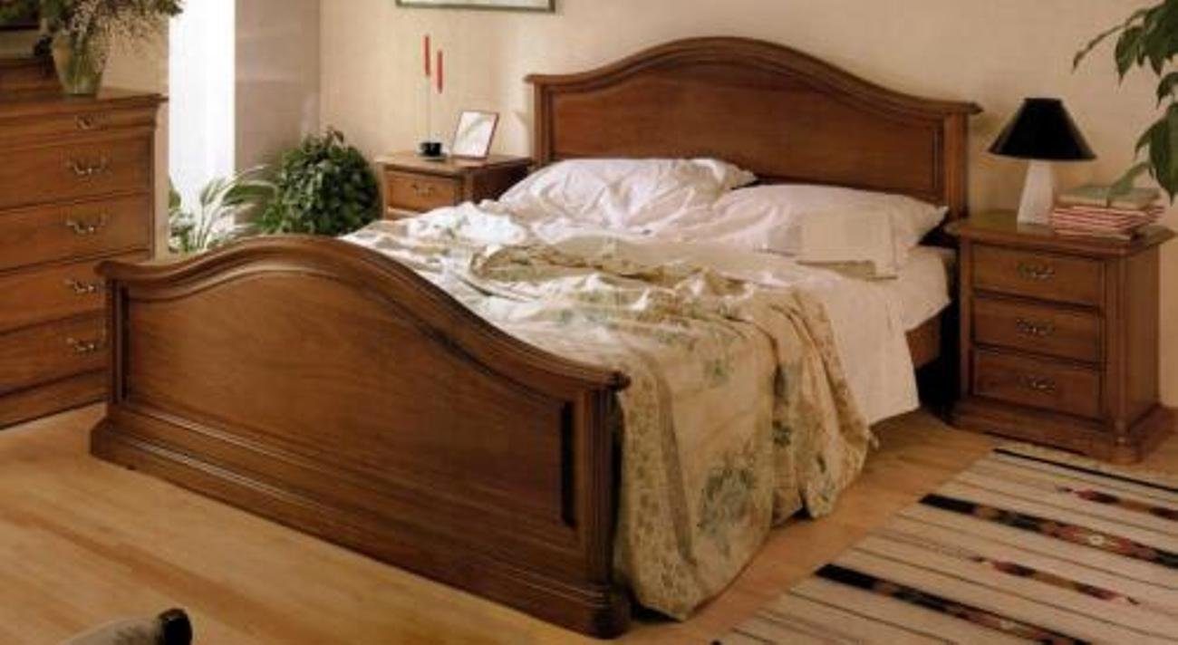 JVmoebel Holzbett, Bett Möbel für Schlafzimmer Doppelbett Vaccari cav giovanni