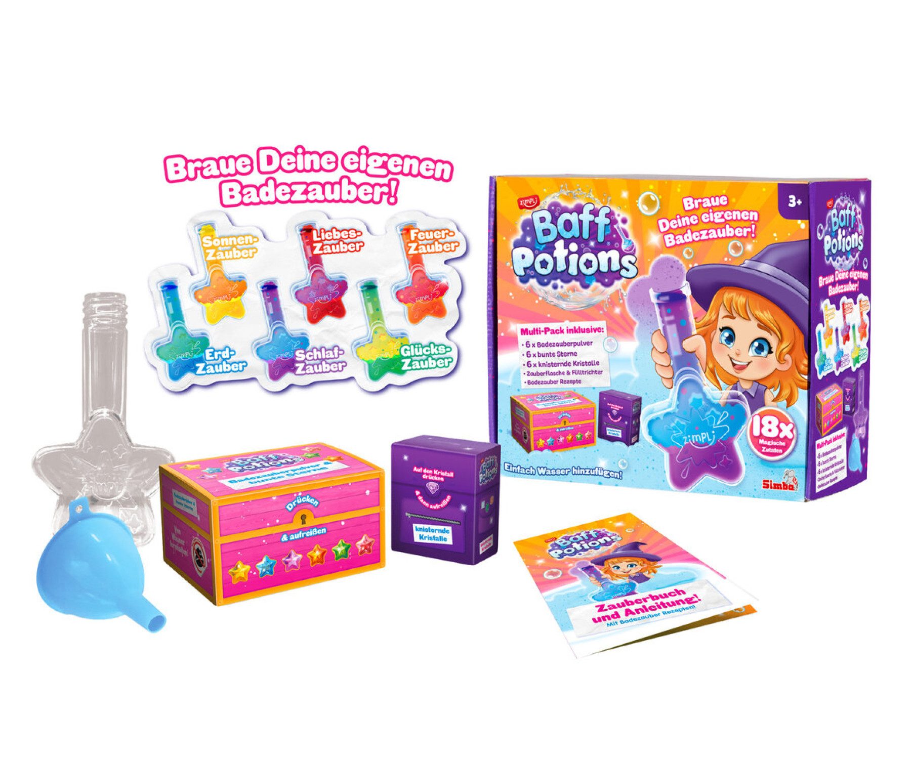 SIMBA Kreativset Baff Potions Badezauberset