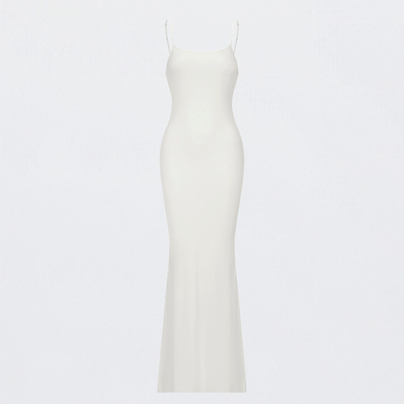 Creamy Fabrics Jerseykleid Ribbed Cami Maxikleid-Snow White-XS (1-tlg) günstig online kaufen