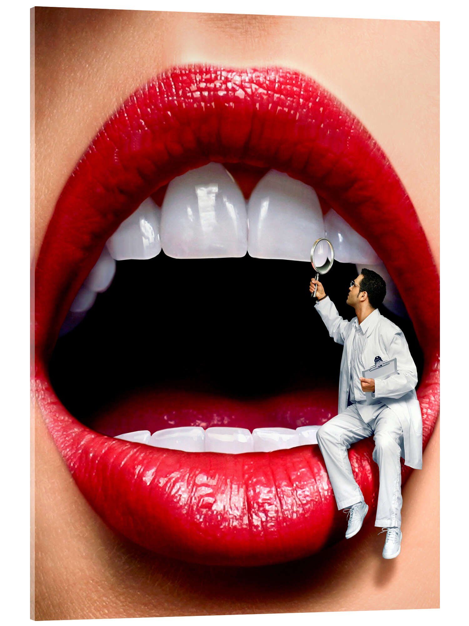 Posterlounge Wandbild Beim Zahnarzt, Smetek, erhältlich als Poster, Leinwandbild, Wandsticker oder Acrylglasbild