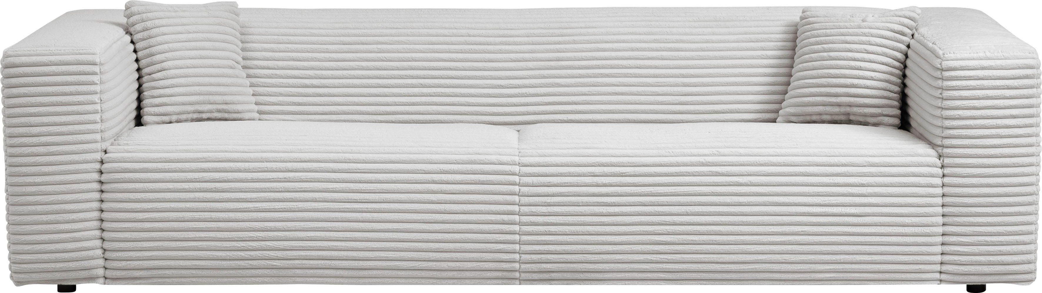andas 3-Sitzer "BAKELS, Couch in Cord oder Boucle-Stoff, Sofa im modernen D günstig online kaufen