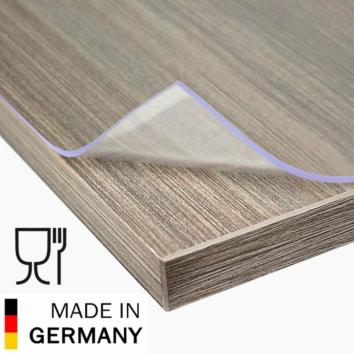 AYLO Tischdecke PVC Premium Tischdecke Tischschutz Tischmatte glasklar, transparent (Größen wählbar), - durch die Folie sind Ihre Tische geschützt vor Kratzern, Flecken und Schlägen