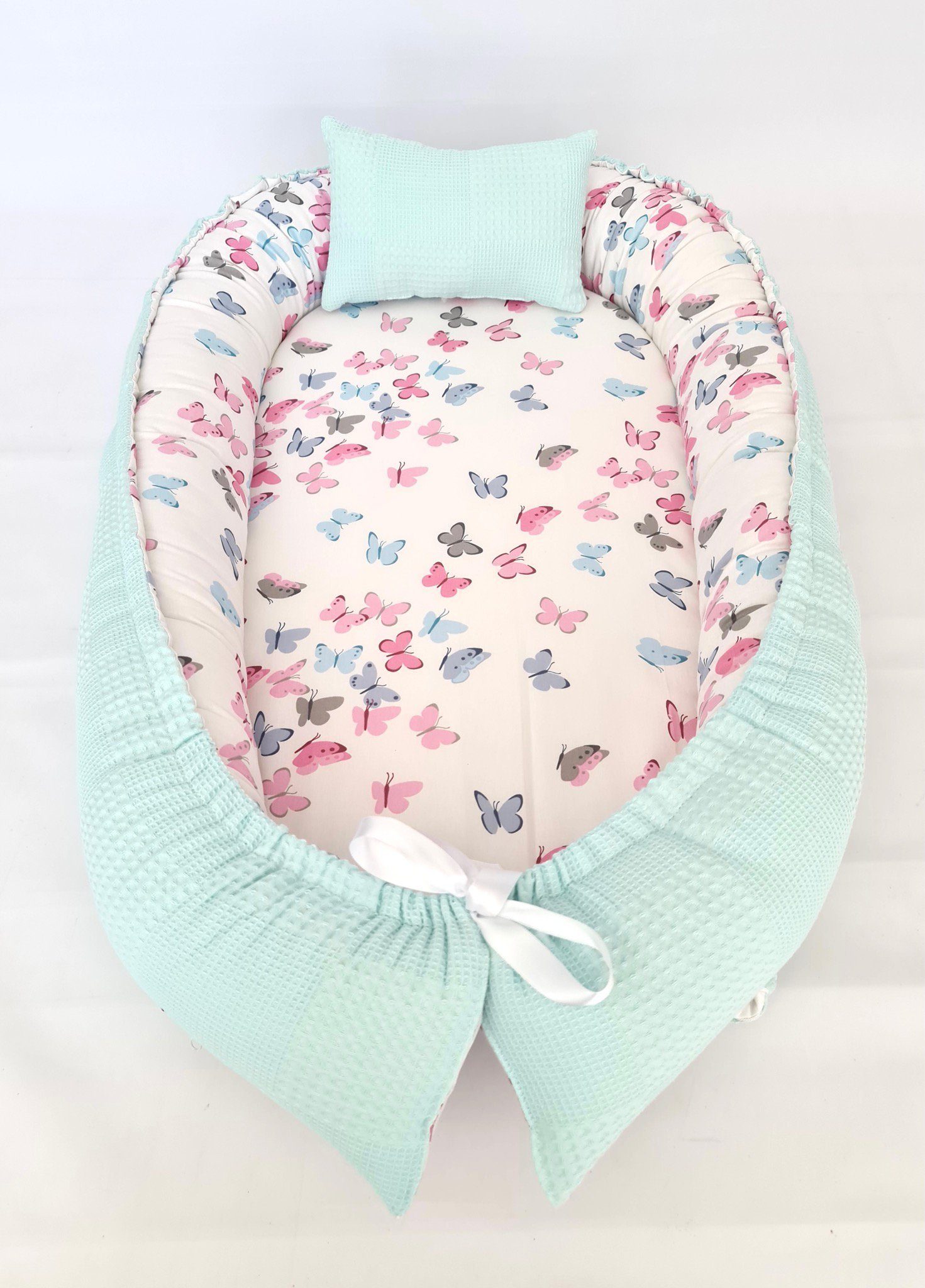 Pepi Babynestchen Set 2in1 - Kegel & Schlafsack Aus 100% Baumwolle & Samt Für Neugeborene