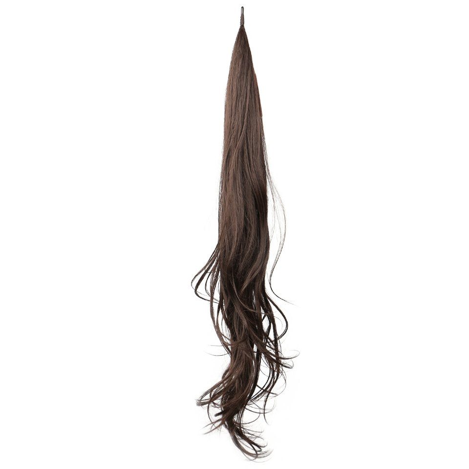 MyBeautyworld24 Kunsthaar-Extension Pferdeschwanz in braun Pony-Haar zum einfachen Einsetzen für Fülle | Haarverlängerungen