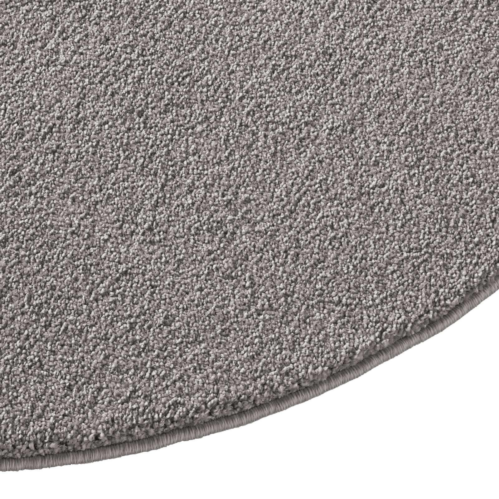 TaraCarpet Teppich Kurzflor-Frisee-Teppich Madrid Uni, rund, günstig online kaufen