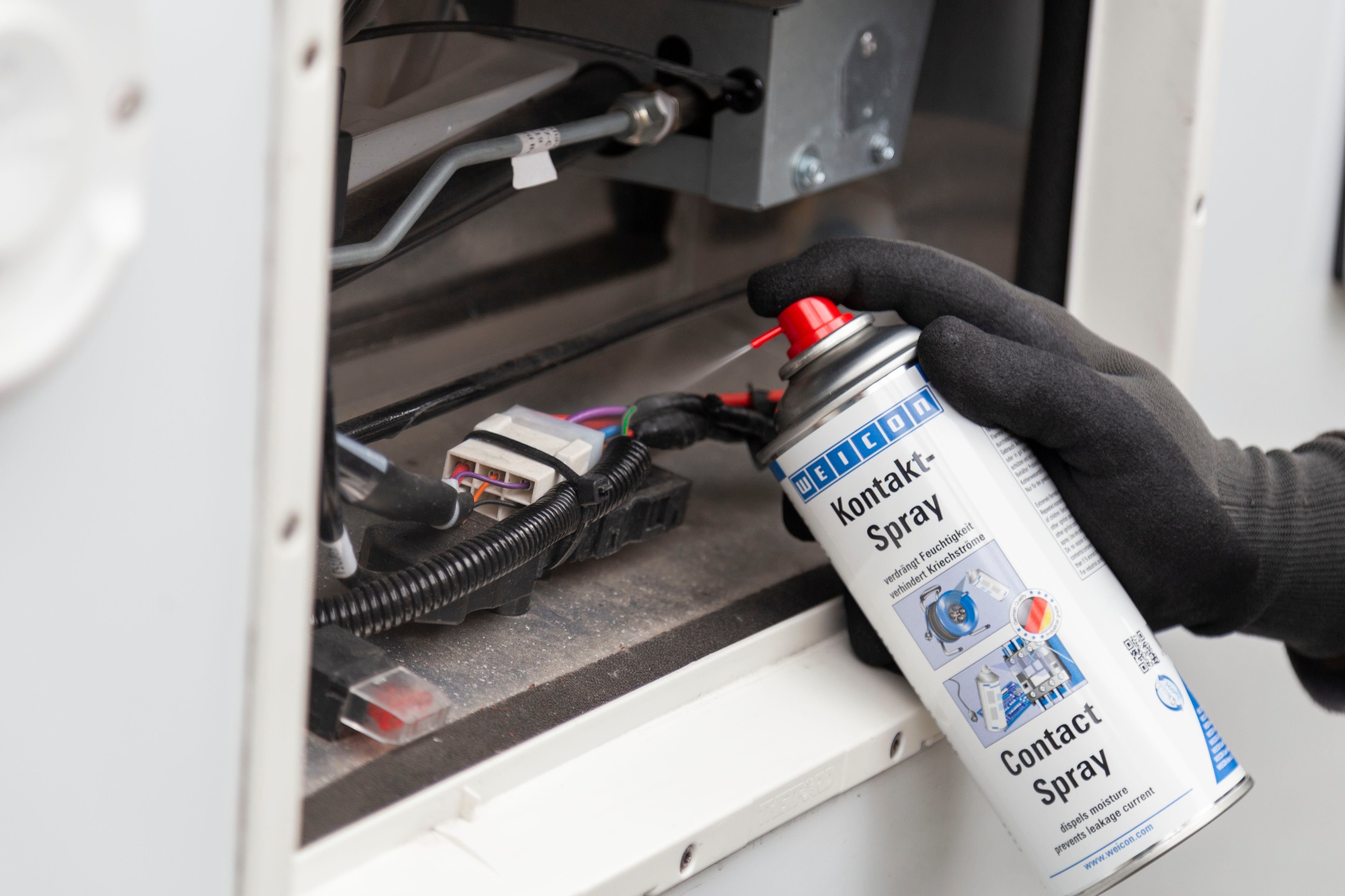 WEICON Kontakt-Spray, Pflege und Schutz von elektronischen Kontakten Reinigungsspray (Dose, [- Pflege und den Schutz von elektrischen Kontakten)
