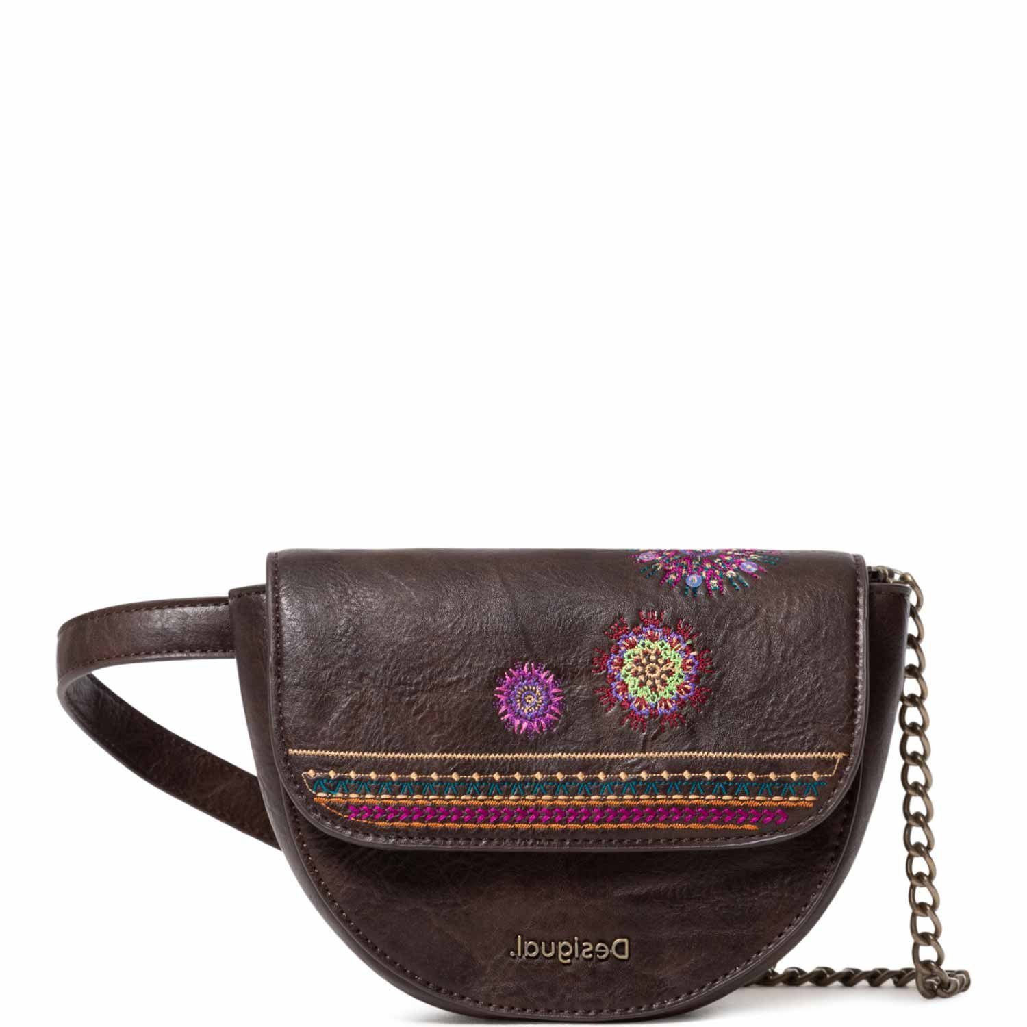 Umhängetasche Desigual Crossbody Bag Astoria Nyon Marron Oscuro