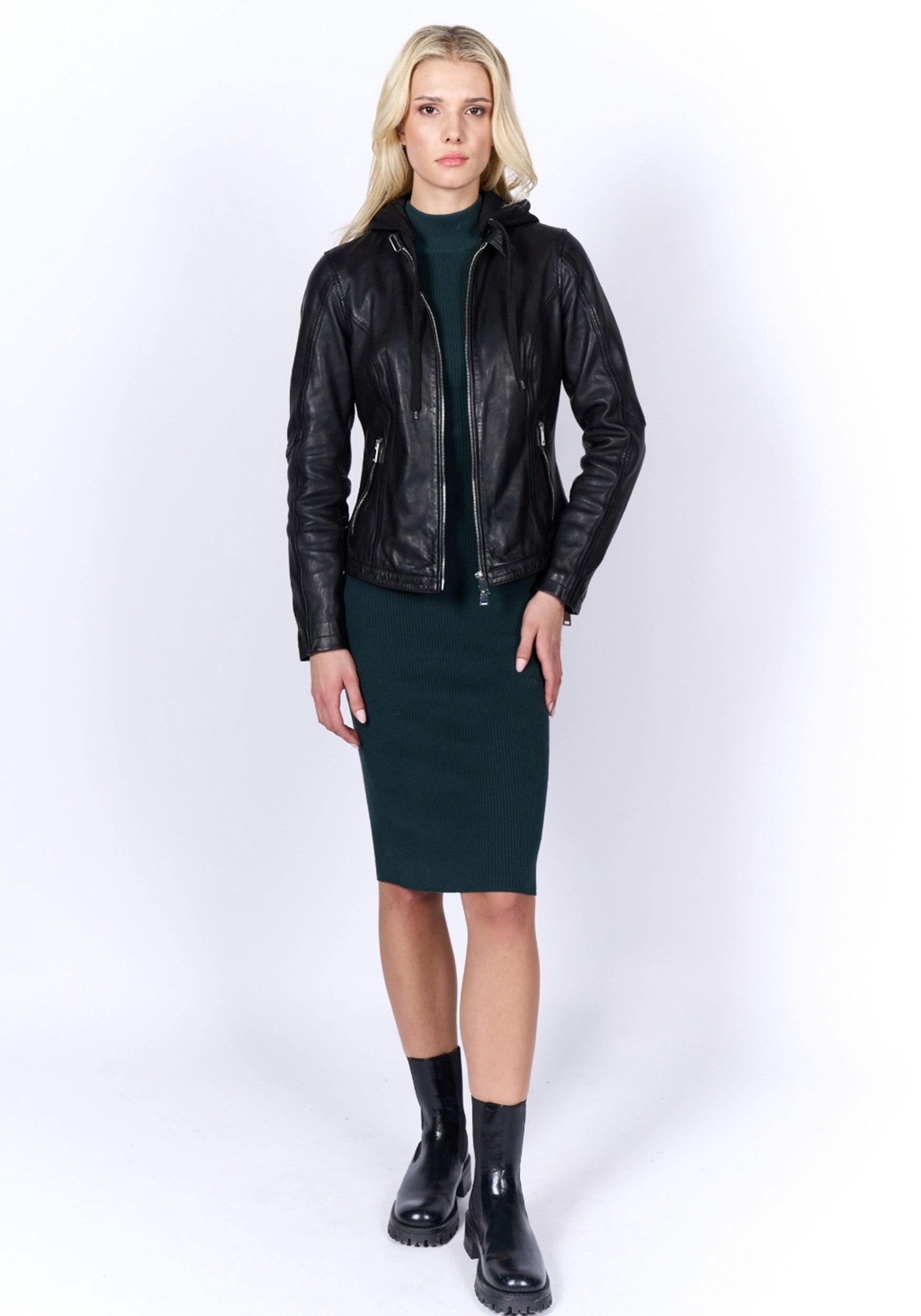 Freaky Nation Lederjacke Tamy-FN