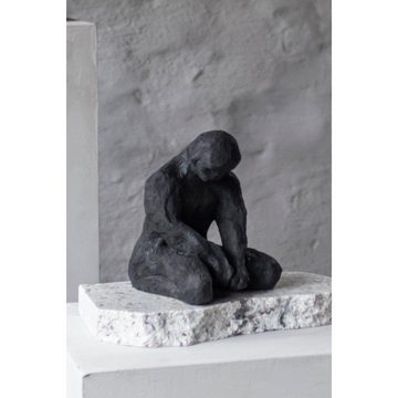 Mette Ditmer Skulptur Skulptur Art Piece Meditating Man Black