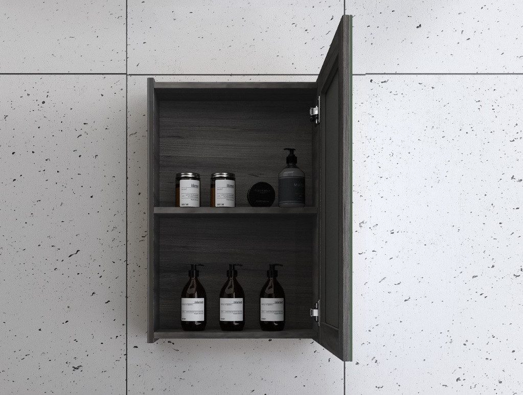 Faizee Home Badmöbel-Set Bademöbel 40 cm Badschrank Waschtisch Unterschrank Spiegelschrank