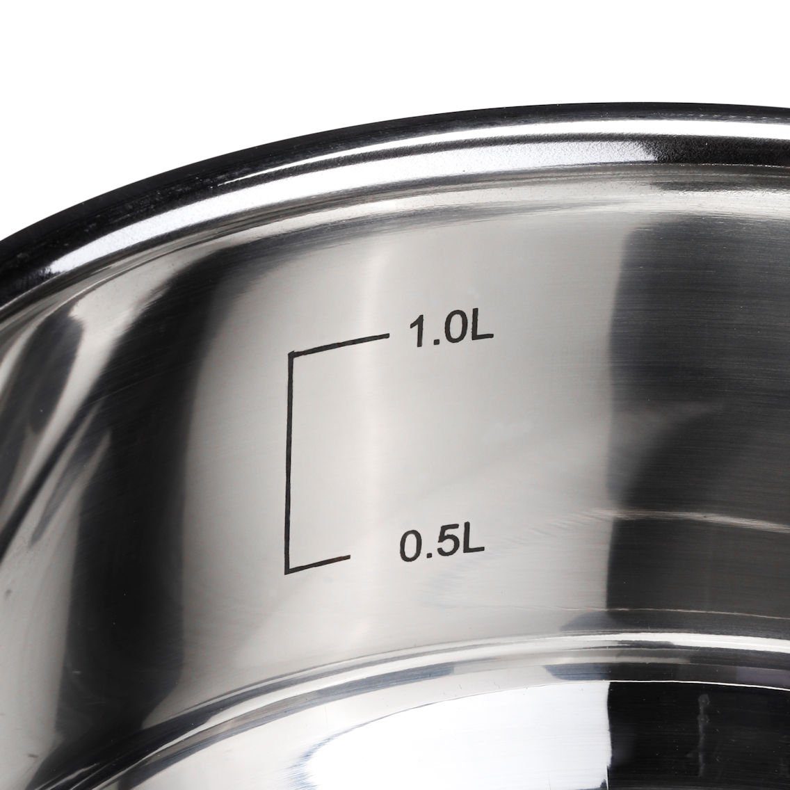 Spetebo Kochtopf Edelstahl Kochtopf mit Glasdeckel - 1,25 L, Edelstahl (Stück, 1-tlg., Topf), Universal Küchen Topf mit Griffen