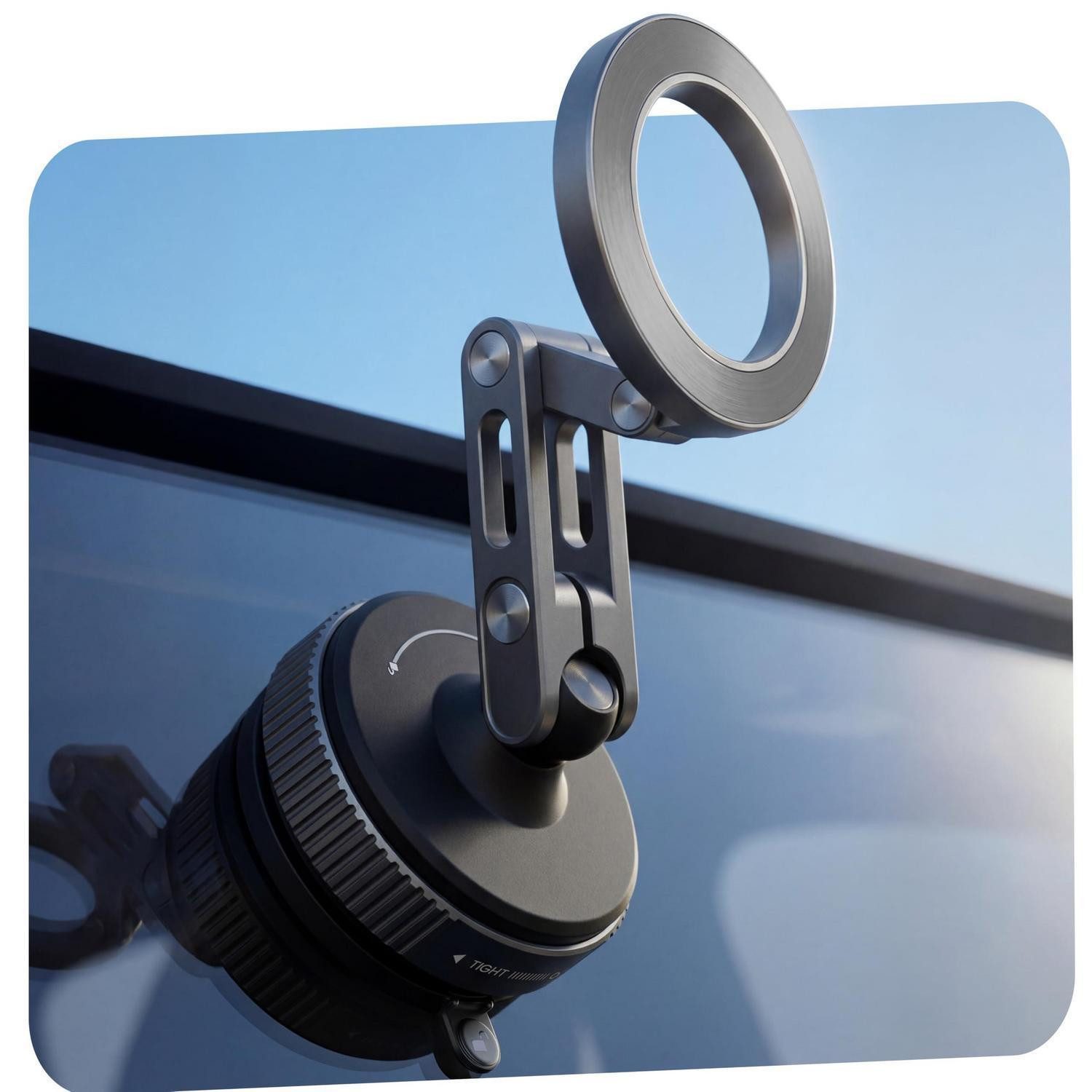 Handy-Halterung Magnethalterung Saugnapf 360 Grad drehbar starke Magnetkraft Auto
