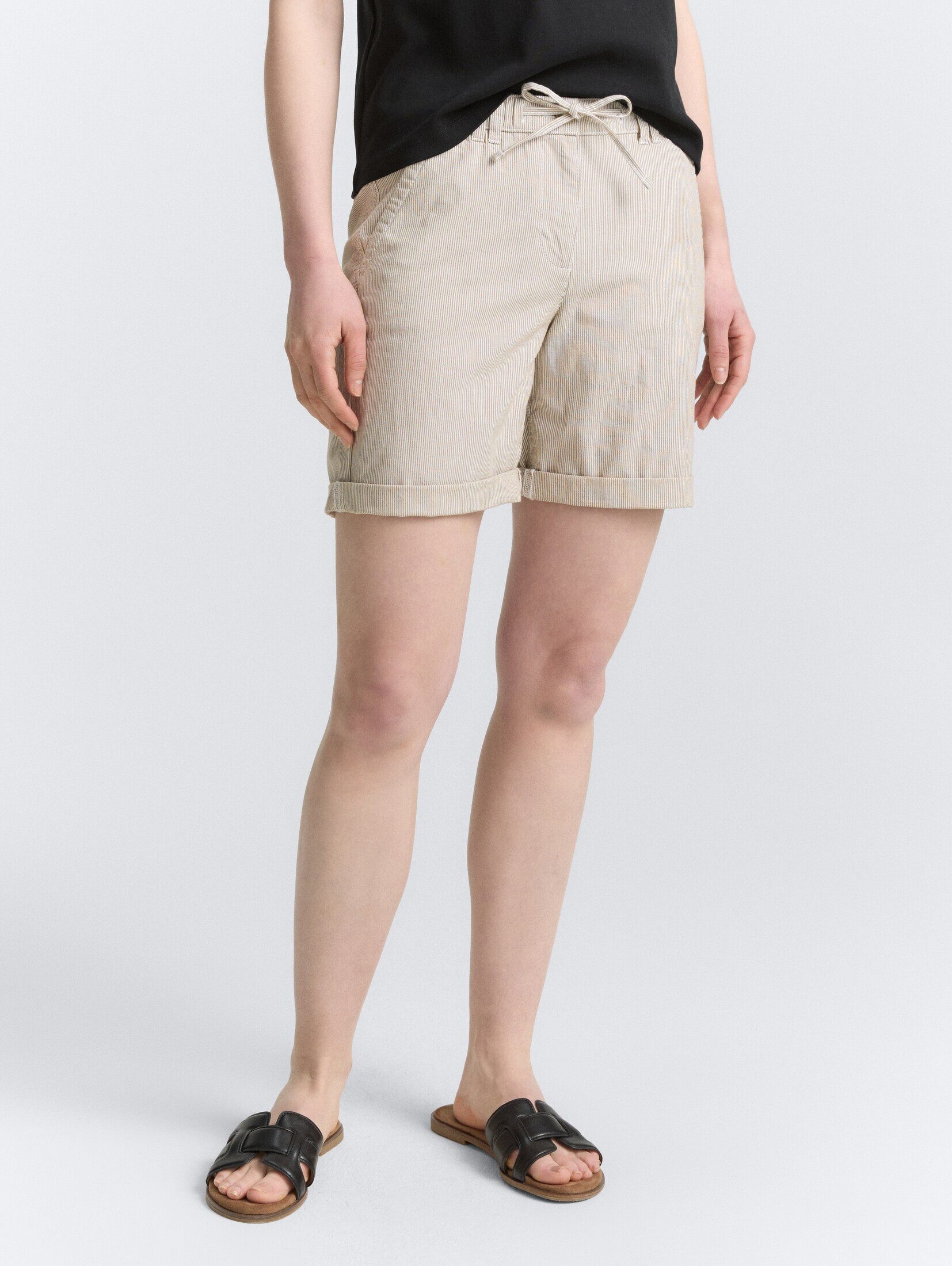 Bermudas Chino Bermuda Shorts mit Kordelzug