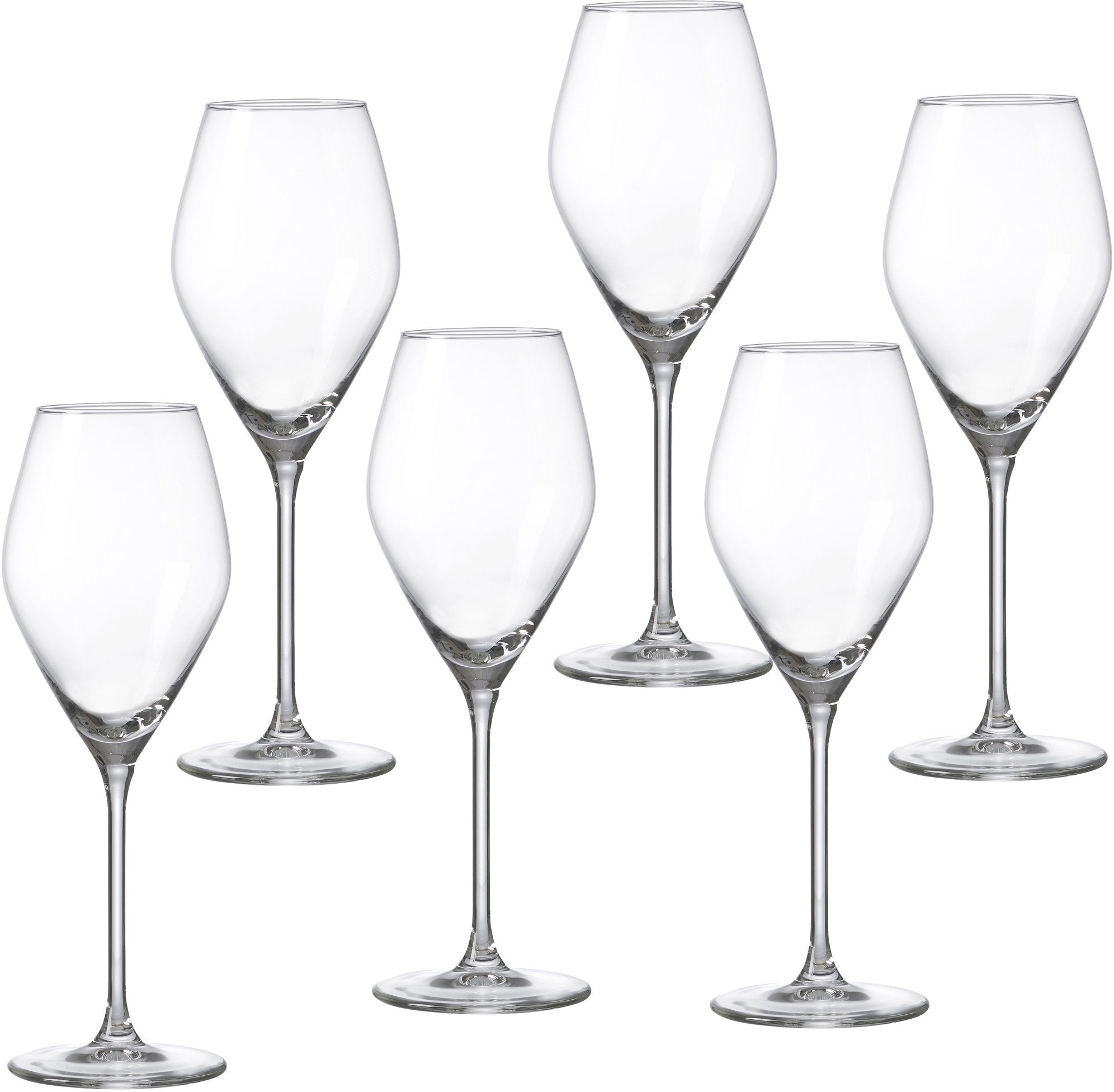 Ritzenhoff & Breker Weißweinglas Salsa, Glas, robust und kristallklar, 6-teilig