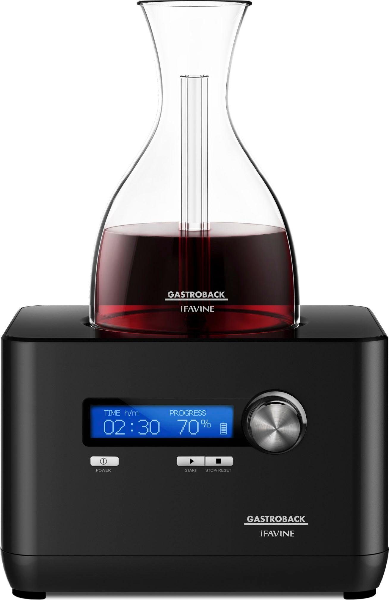 Gastroback Home Sommelier 47000, 40 mal schnelleres Dekantieren als üblich