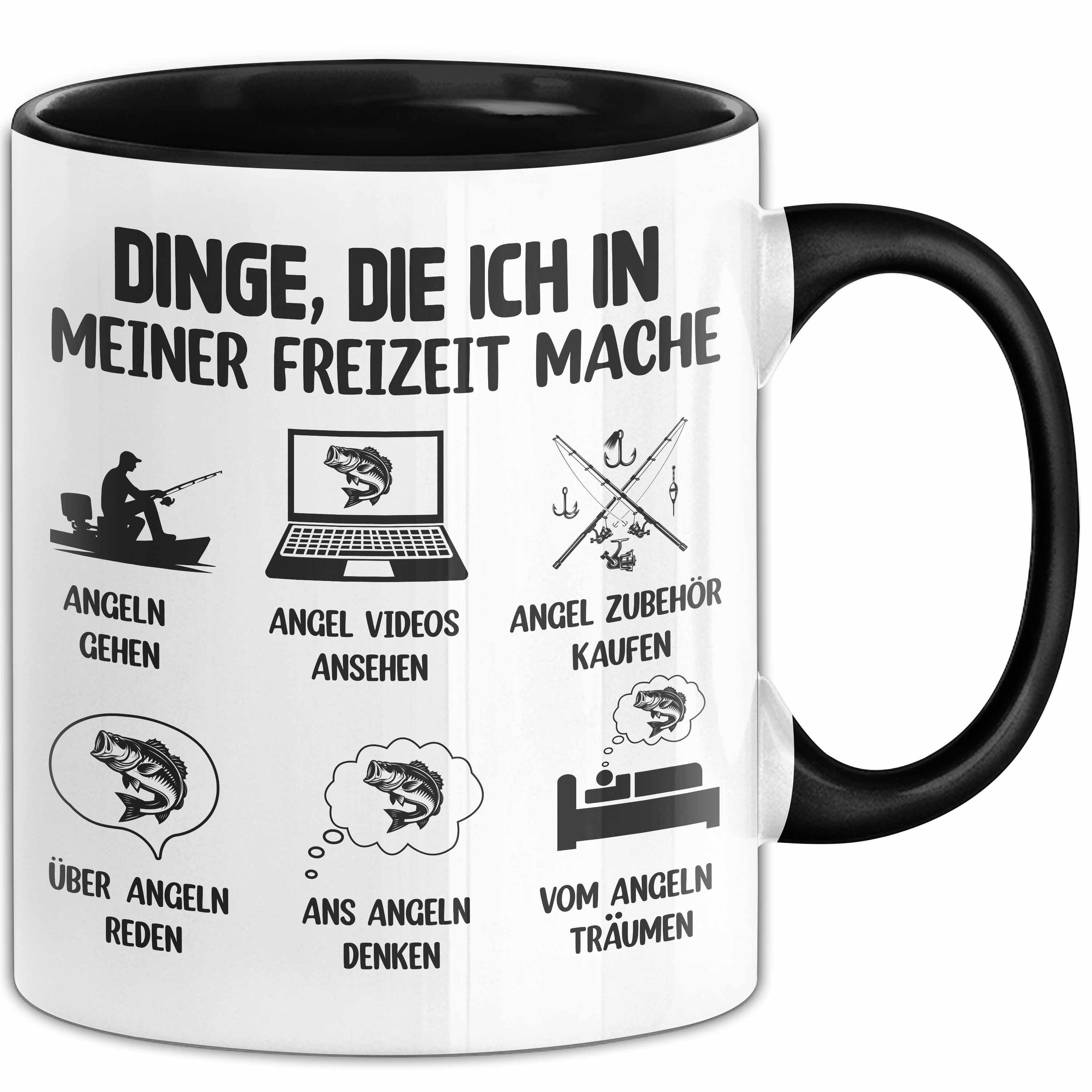 Trendation Tasse Dinge Die Ich In Meiner Freizeit Mache Angeln Tasse Geschenk Für Angle