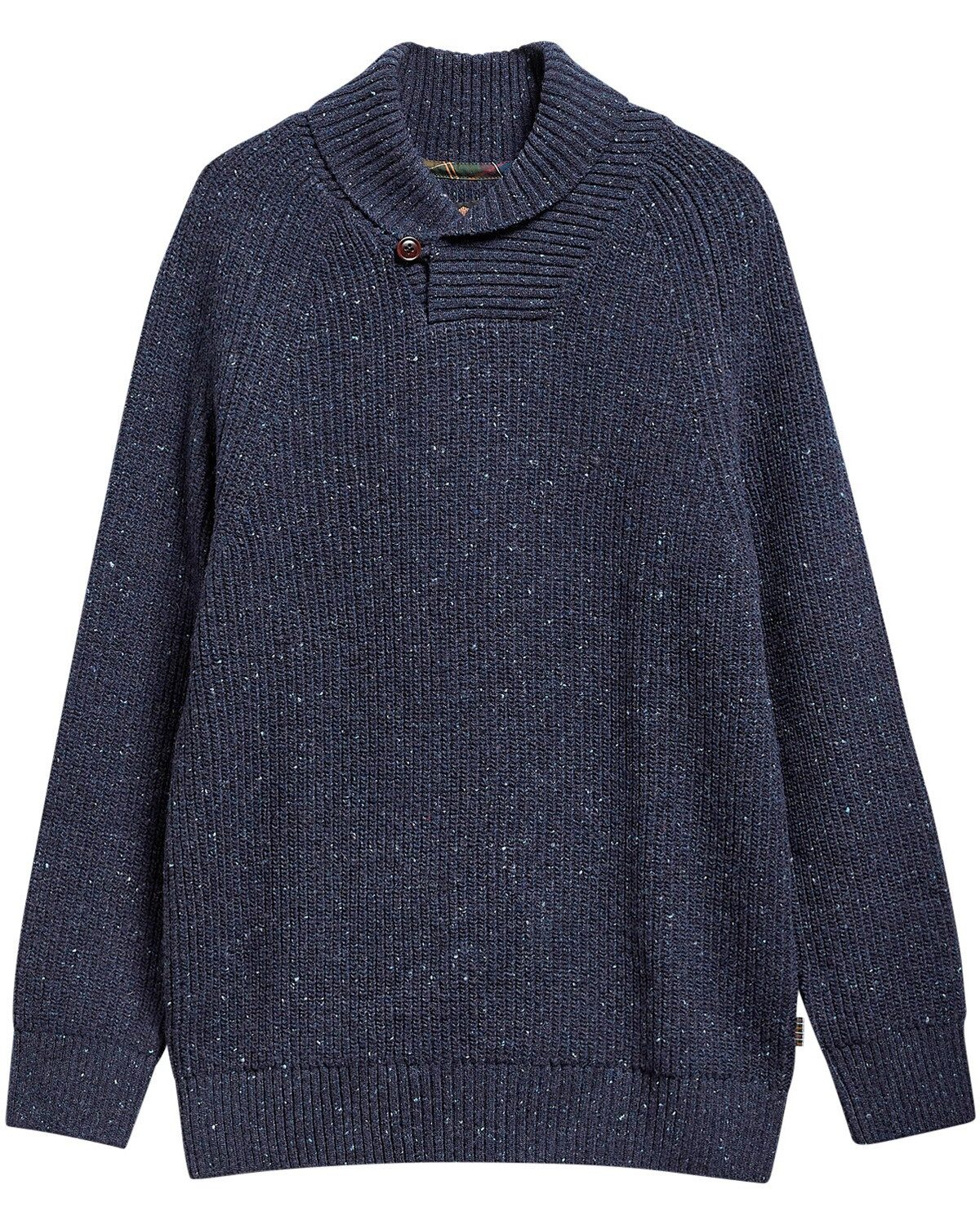 Barbour Strickpullover Schalkragen-Pullover Essentials Fleck
