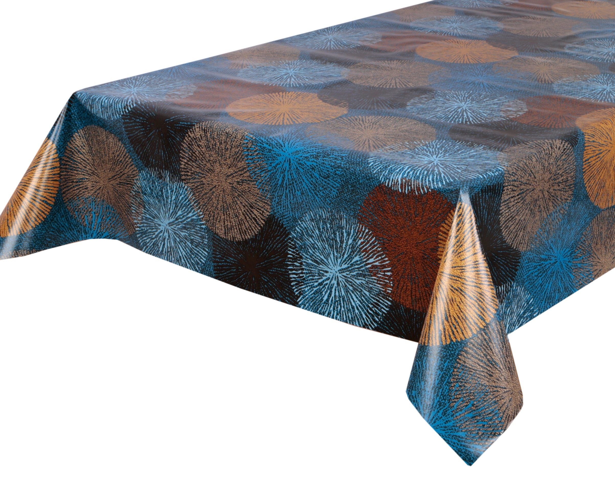 Beautex Tischdecke Wachstuchtischdecke, Feuerwerk bunt, abwischbar Wachstuch Garten (1-tlg)