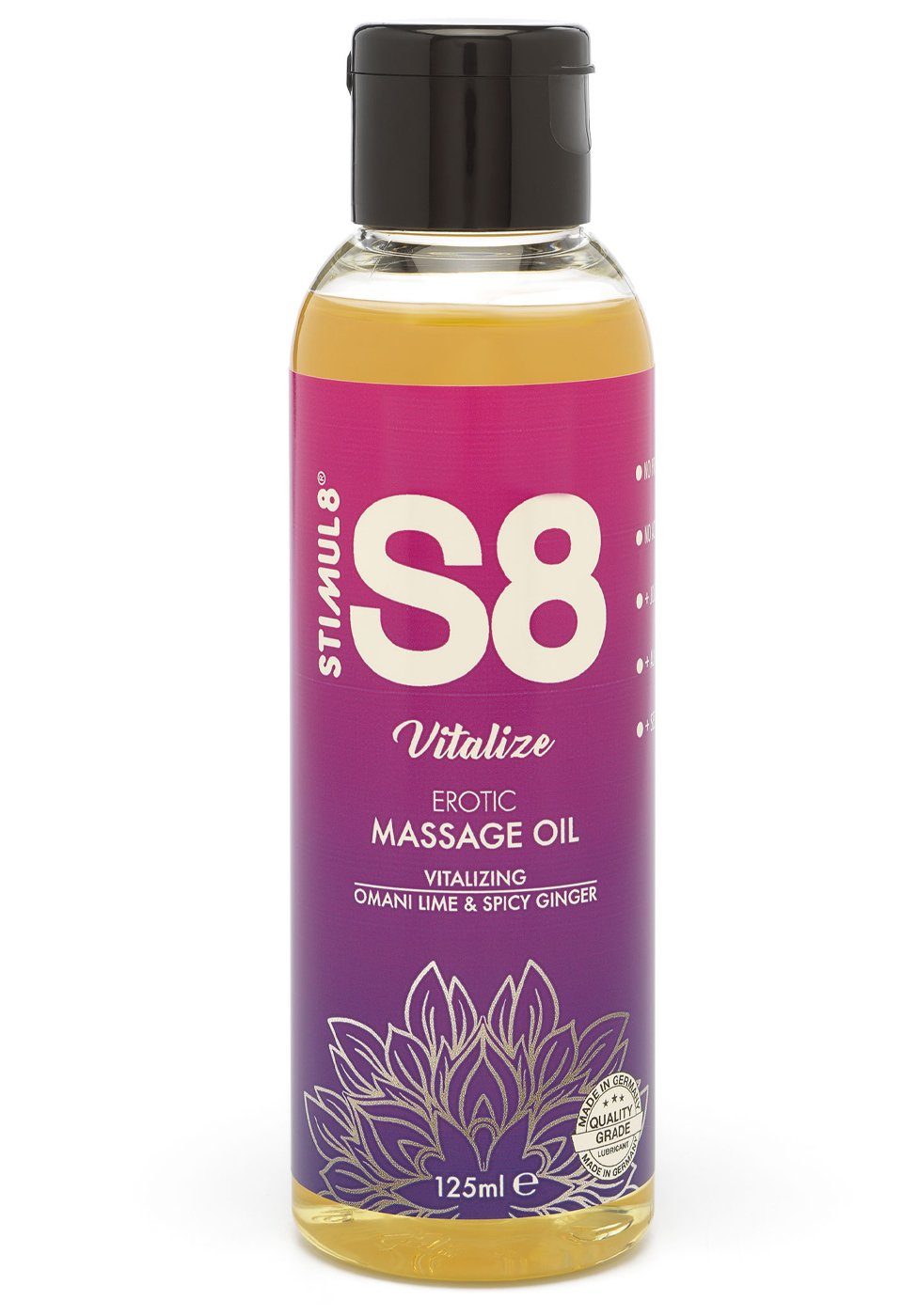 Stimul8 S8 Massageöl Massageöl Omani Lime & Spicy Ginger - 125 ml