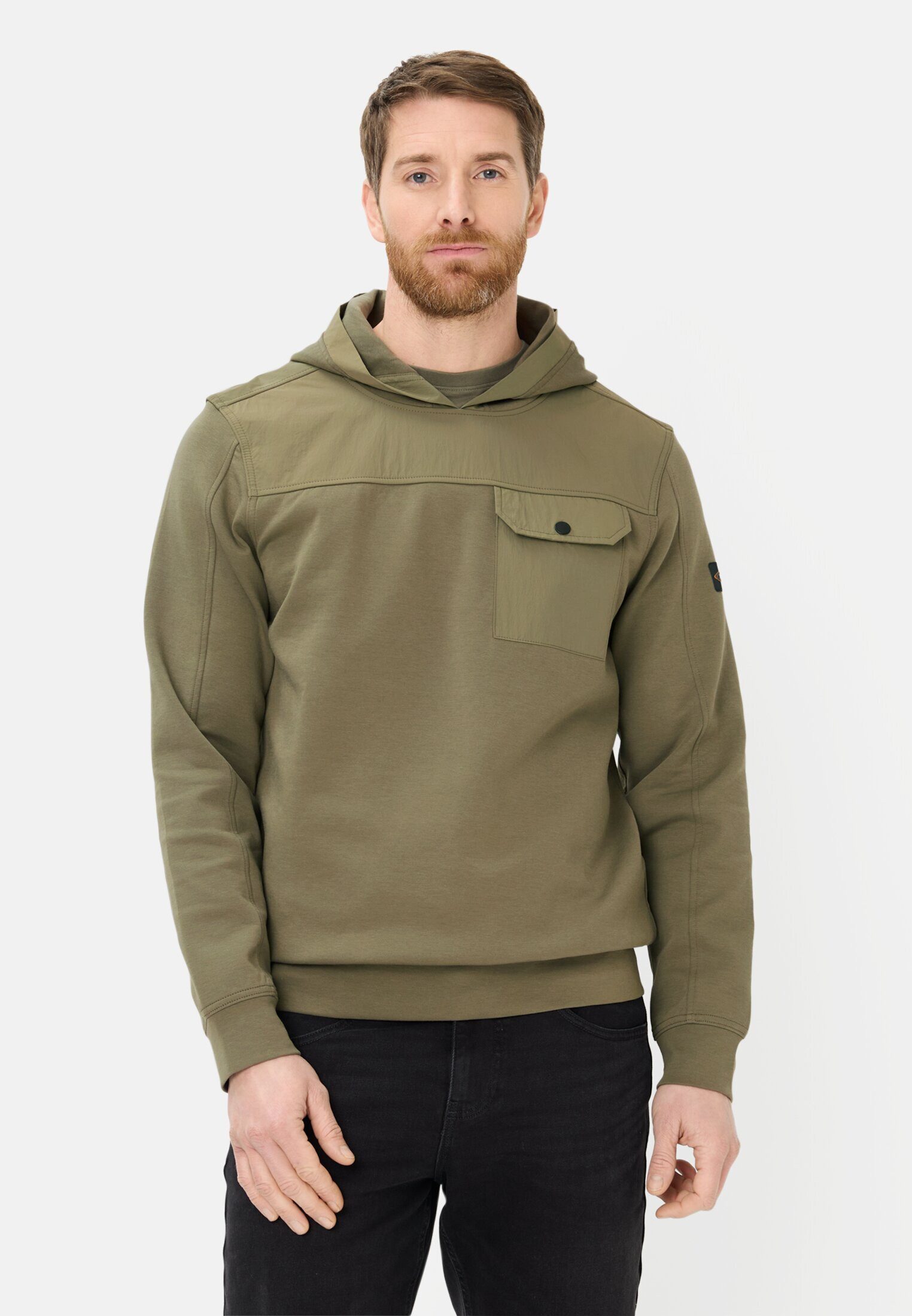 camel active Hoodie fleXXXactive® Sweatshirt mit Kapuze Langarm