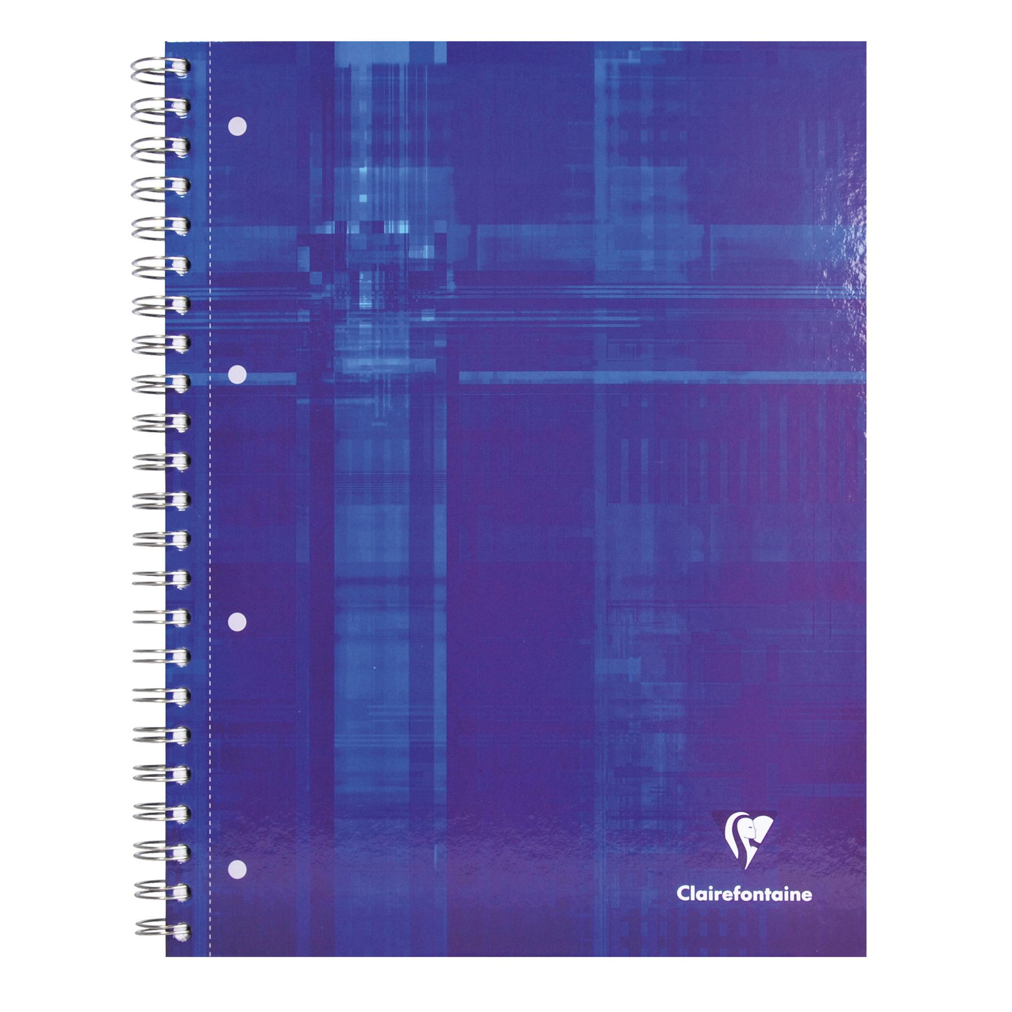 CLAIREFONTAINE Notenblock Spiralnotizblock 82123C DIN A4 90g 80 Blatt kariert weiß