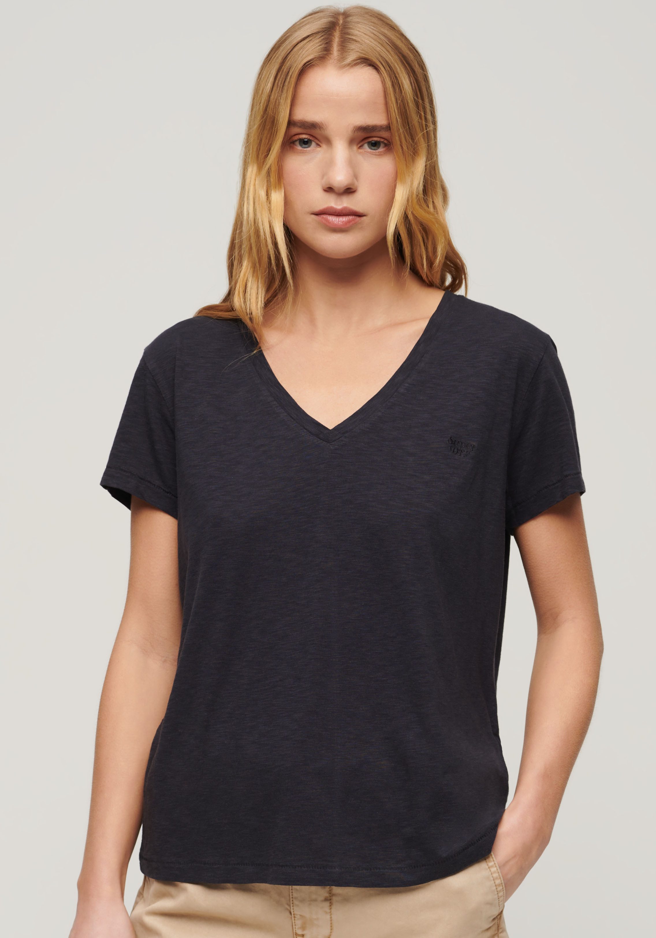 Superdry V-Shirt STUDIOS SLUB EMB VEE günstig online kaufen