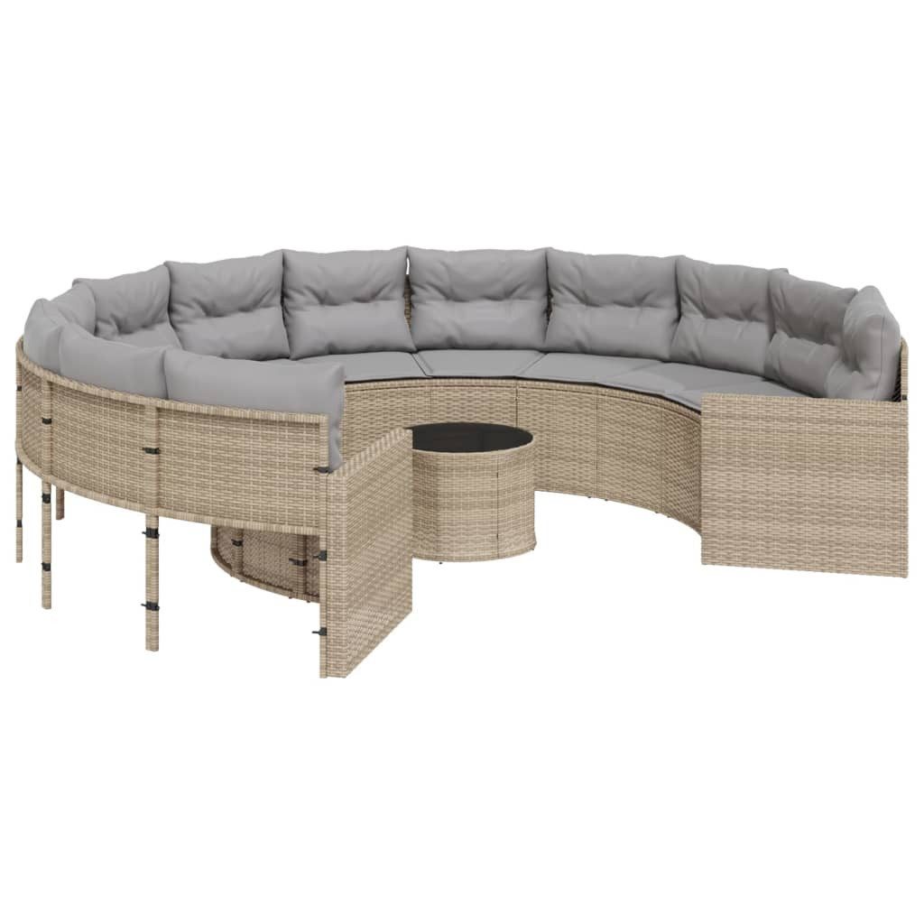 vidaXL Loungesofa Gartensofa mit Tisch und günstig online kaufen