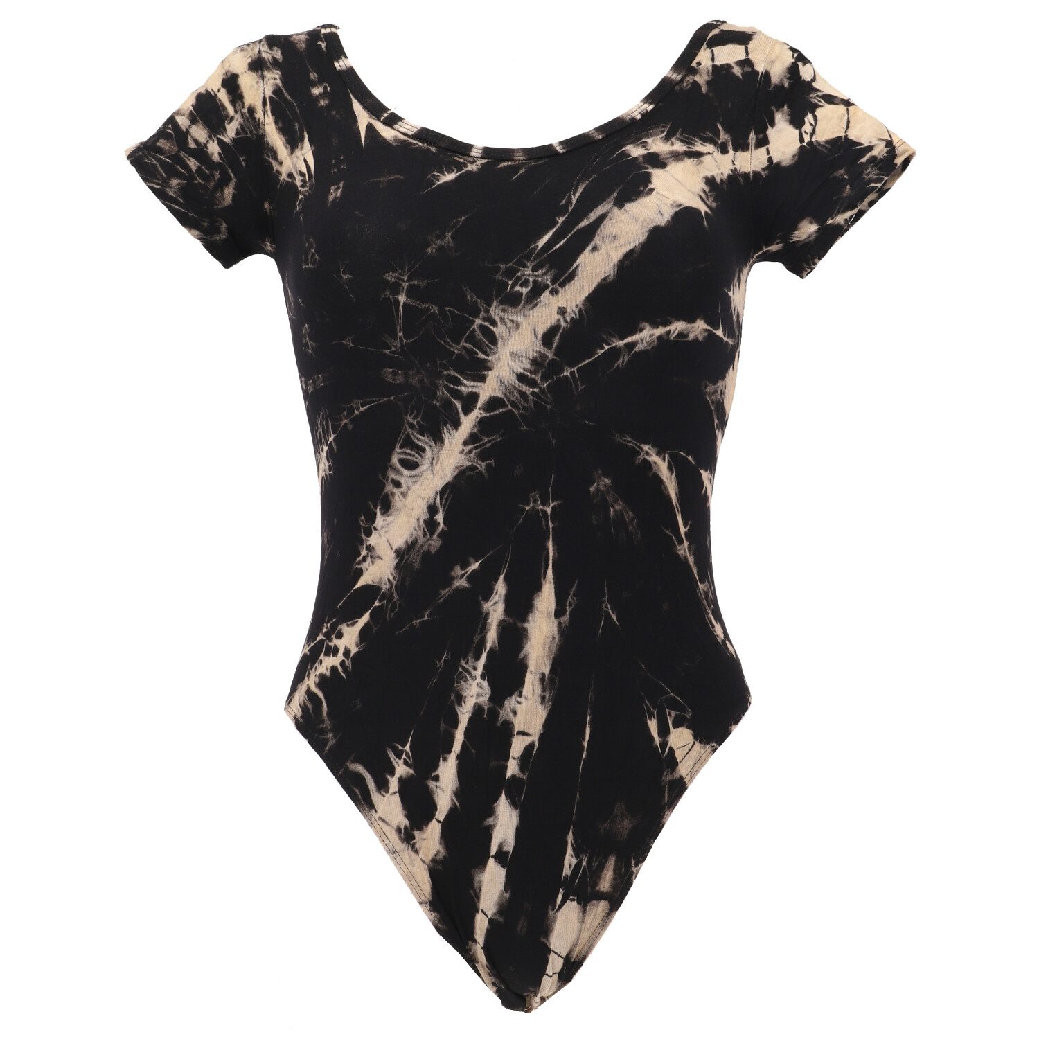 Guru-Shop T-Shirt Batik Boddy, Unikat Top - schwarz Festival, Ethno Style, Hippie, alternative Bekleidung