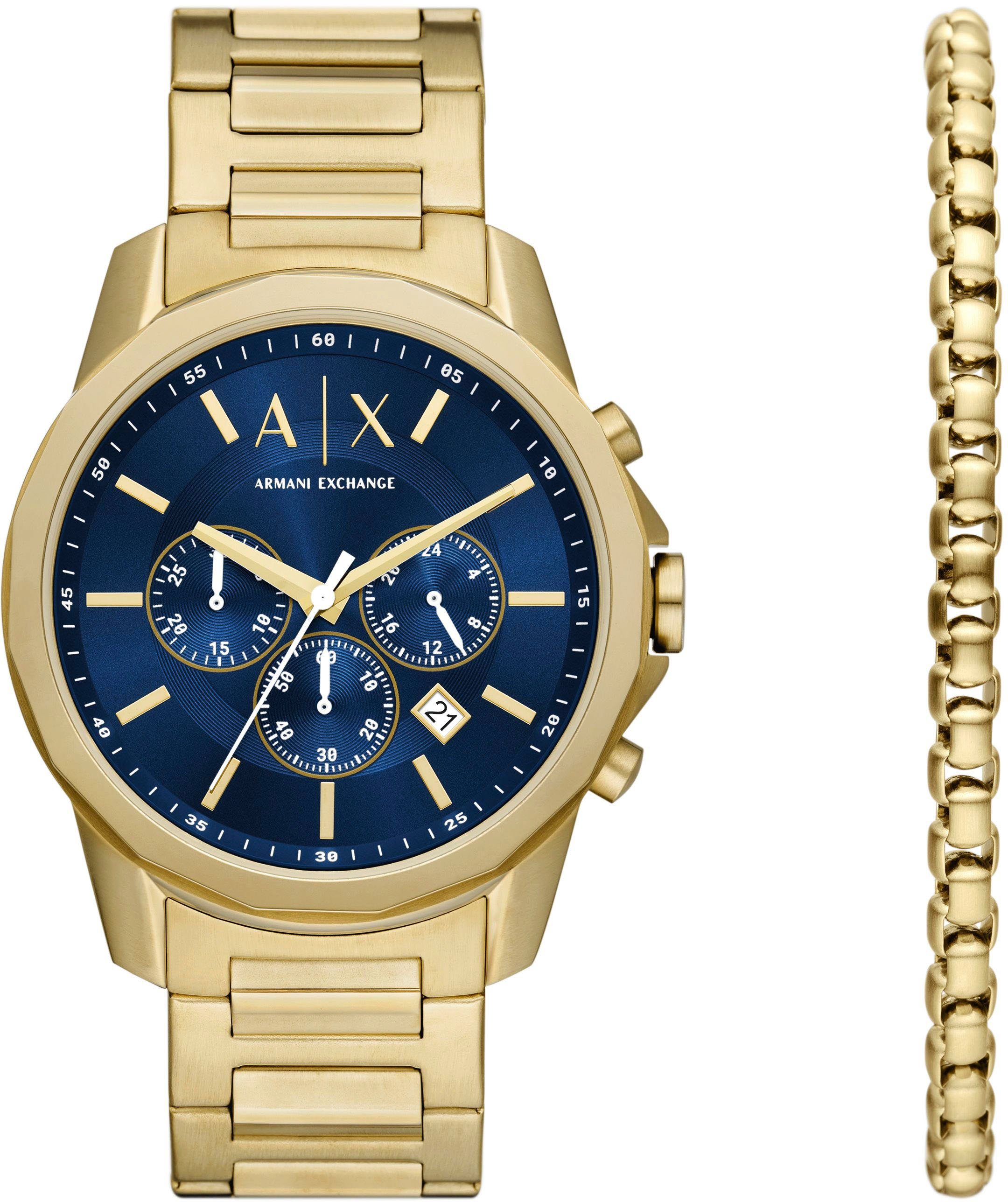ARMANI EXCHANGE Chronograph AX7151SET, (Set, 2-tlg., günstig online kaufen