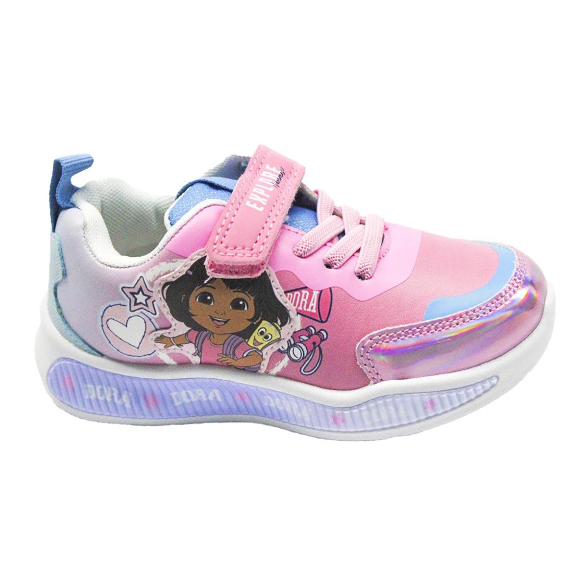 Dora la exploradora Sneaker Licht Sportliche Schuhe für Kindergarten Freizeit Alltag Sneaker (Packung)