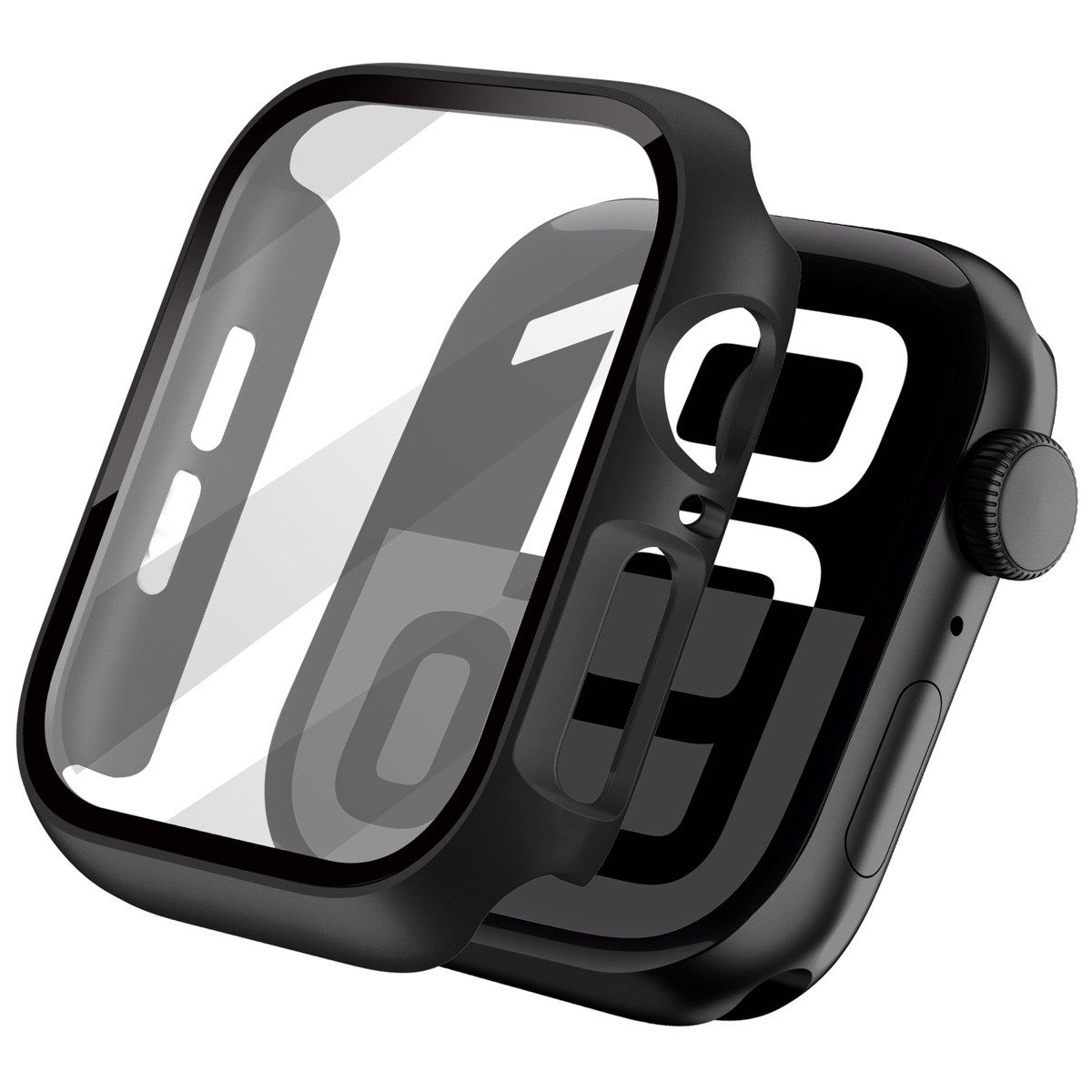 imoshion Displayschutzfolie imoshion Full Cover Hard Case Apple Watch 10 / 11 / 12 - 46 mm - Schwa, 1 Stück