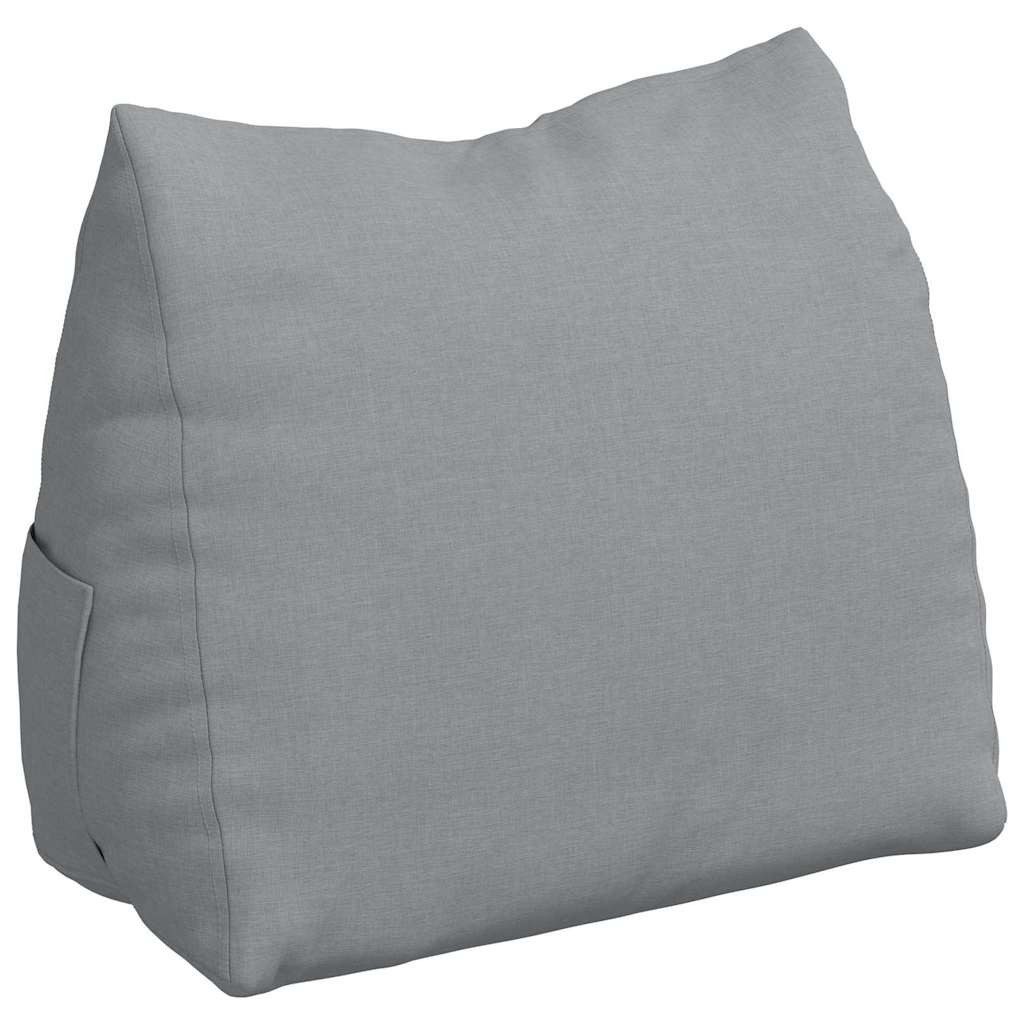 vidaXL Rückenkissen Rückenkissen Hellgrau 60 x 20 x 50 cm Stoff, 1-tlg.