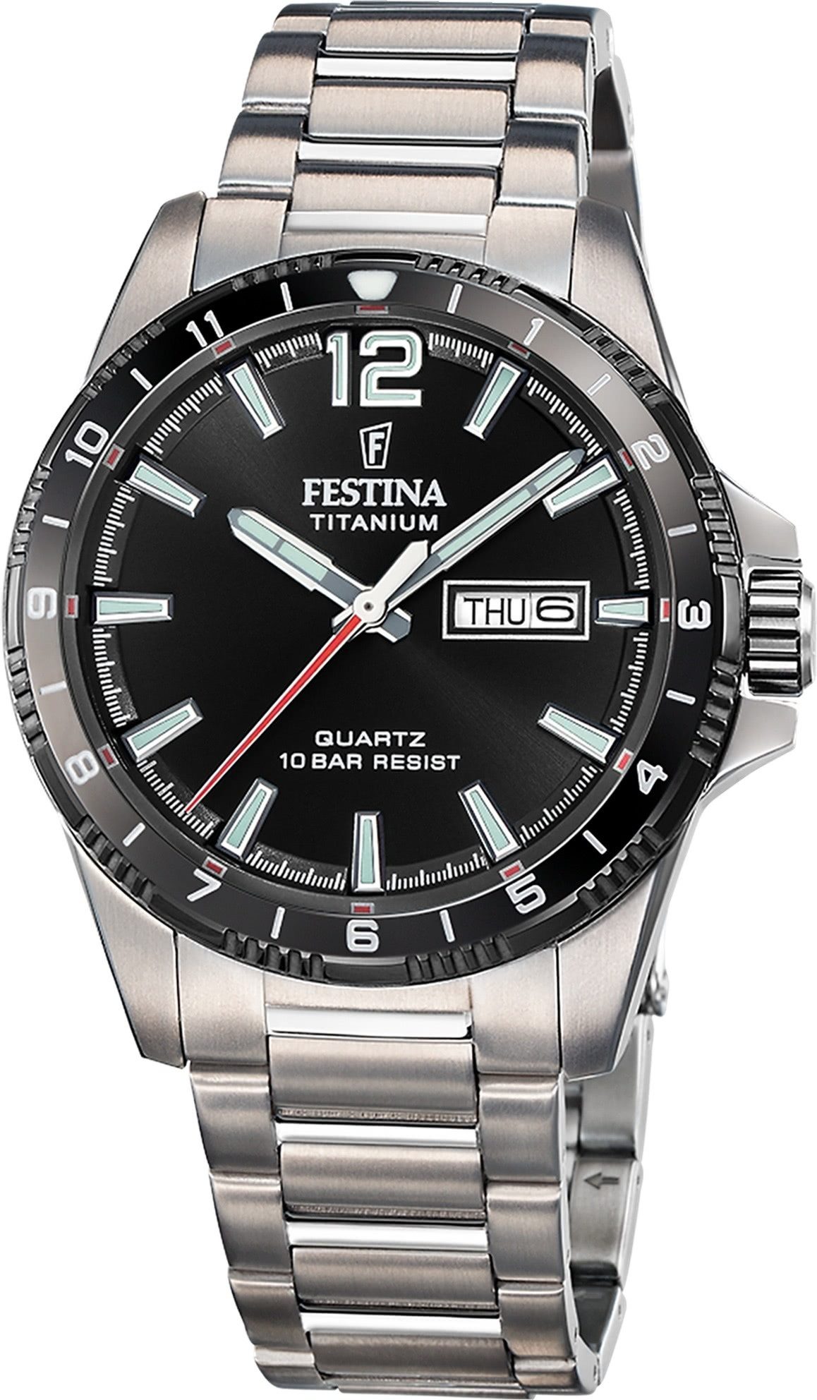 Quarzuhr Festina Herrenuhr Titanium Armbanduhr