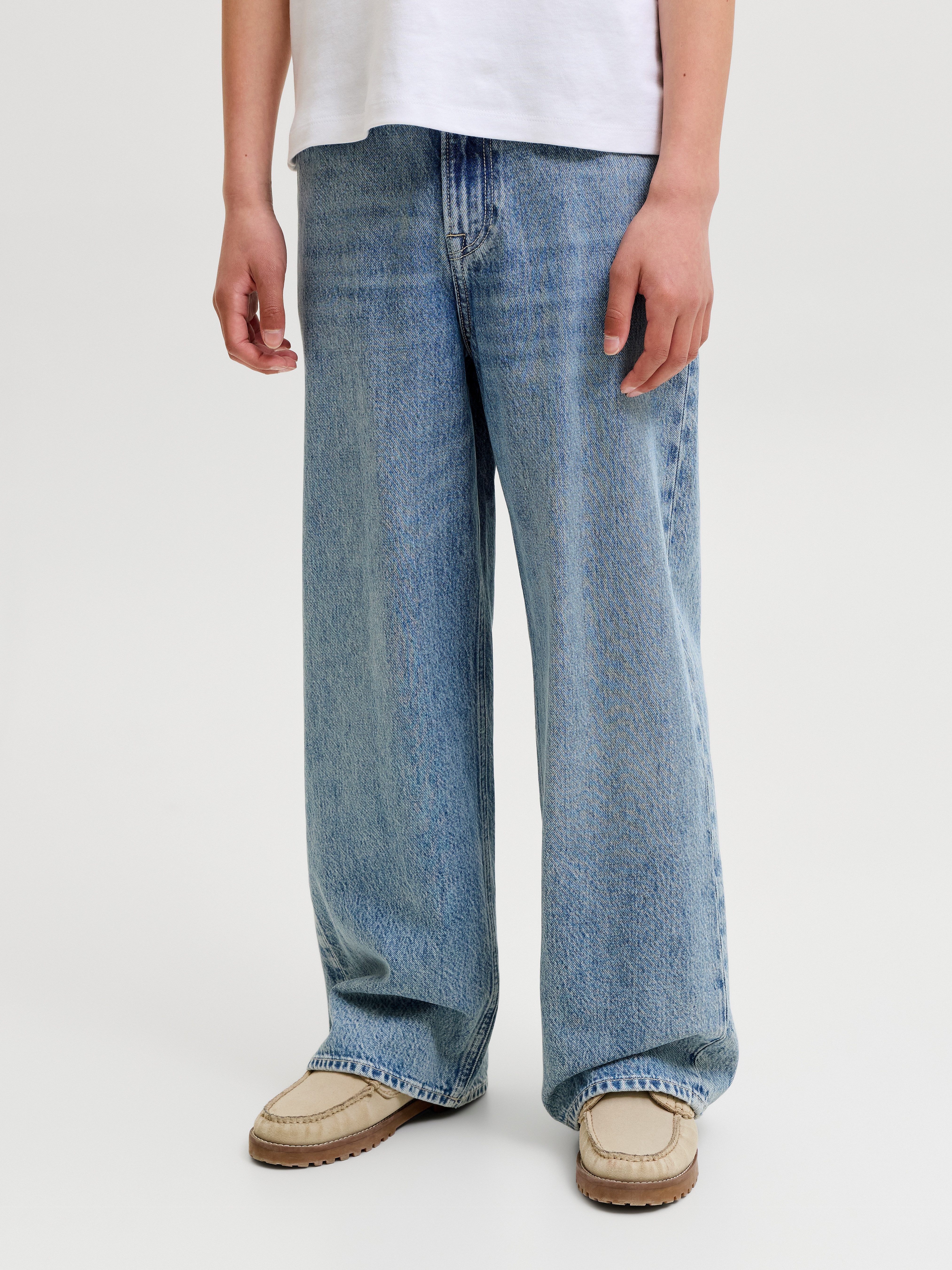 Jack & Jones Junior Weite Jeans JJIDAVE JJORIGINAL ST 341 NOOS JNR Baumwolle, weit