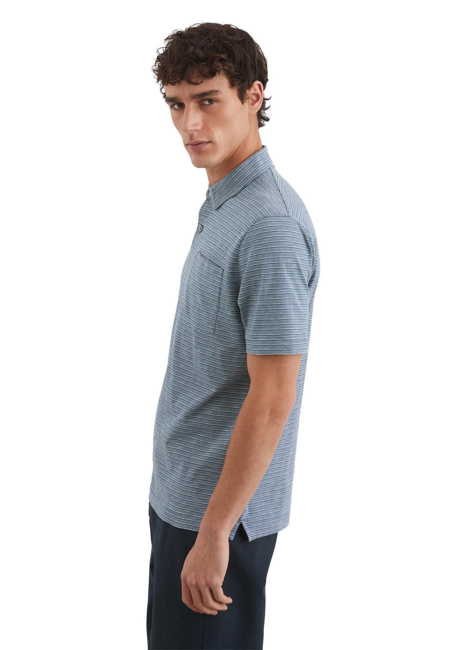 Marc O'Polo Poloshirt aus weichem Slub-Jersey günstig online kaufen