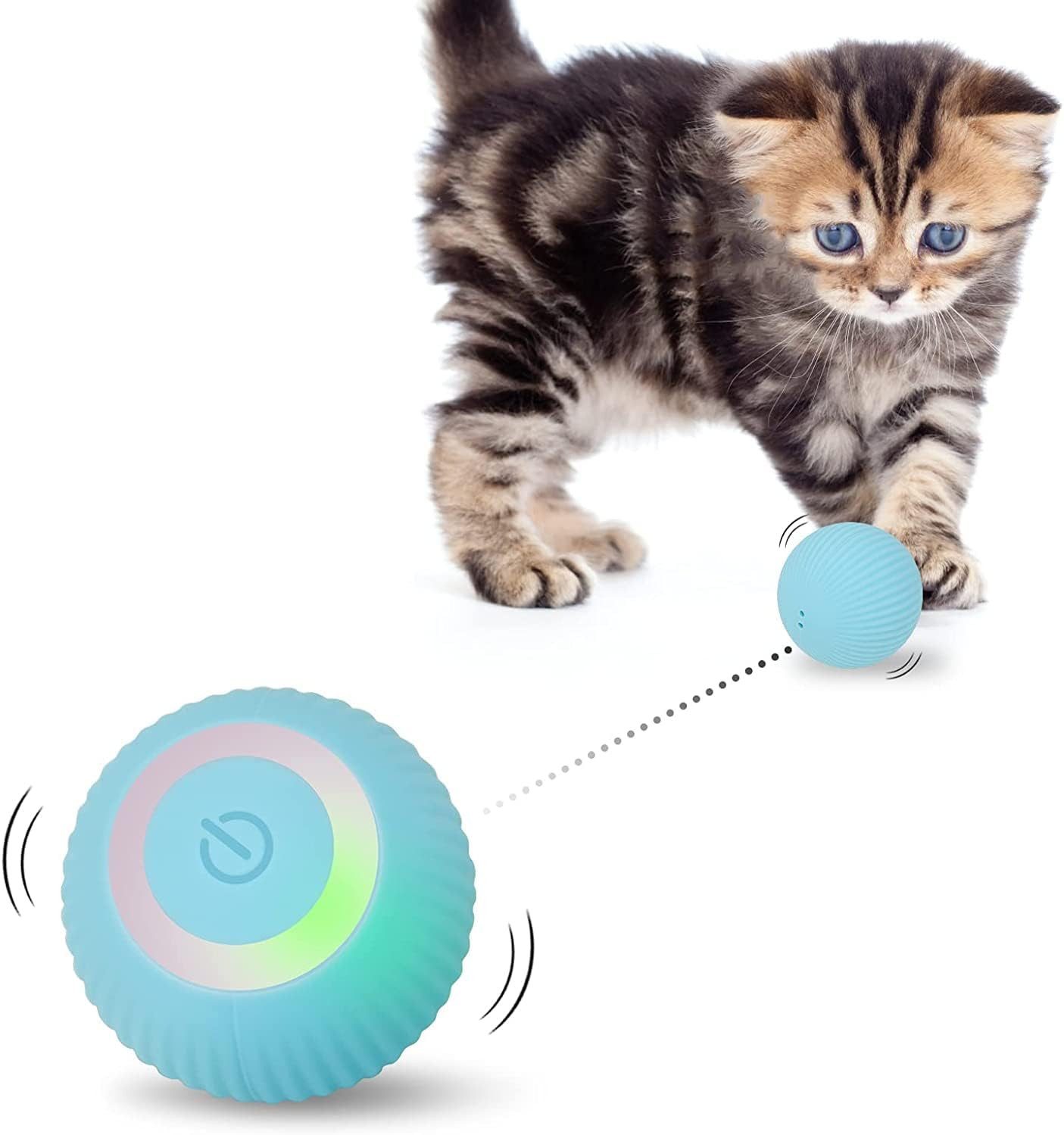 Coonoor Tier-Beschäftigungsspielzeug Katzen Intelligenter Interaktiver Ball günstig online kaufen